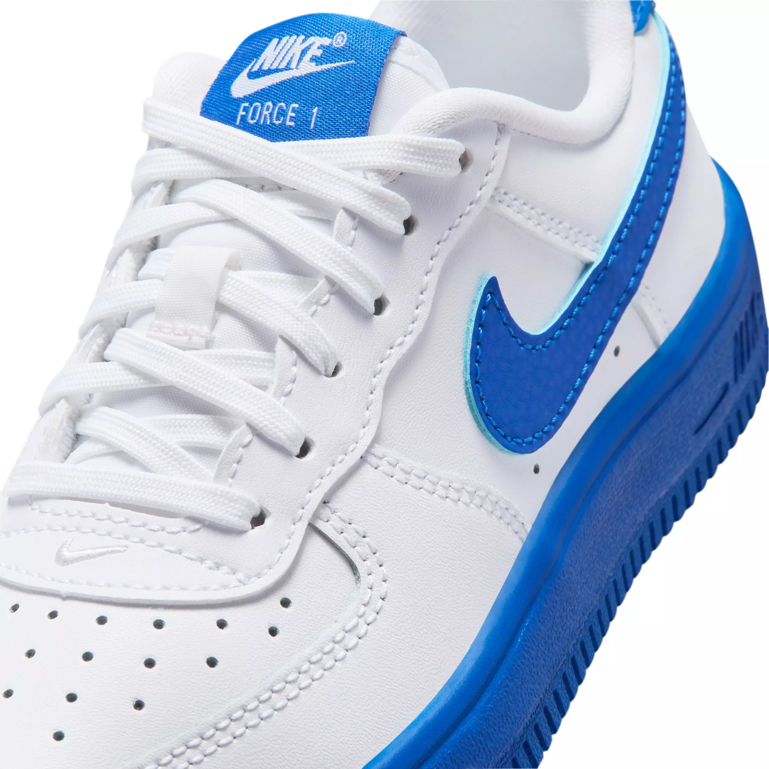 Nike Force 1 Low "White/Game Royal" Preschool Boys' Shoe - WHITE/ROYAL