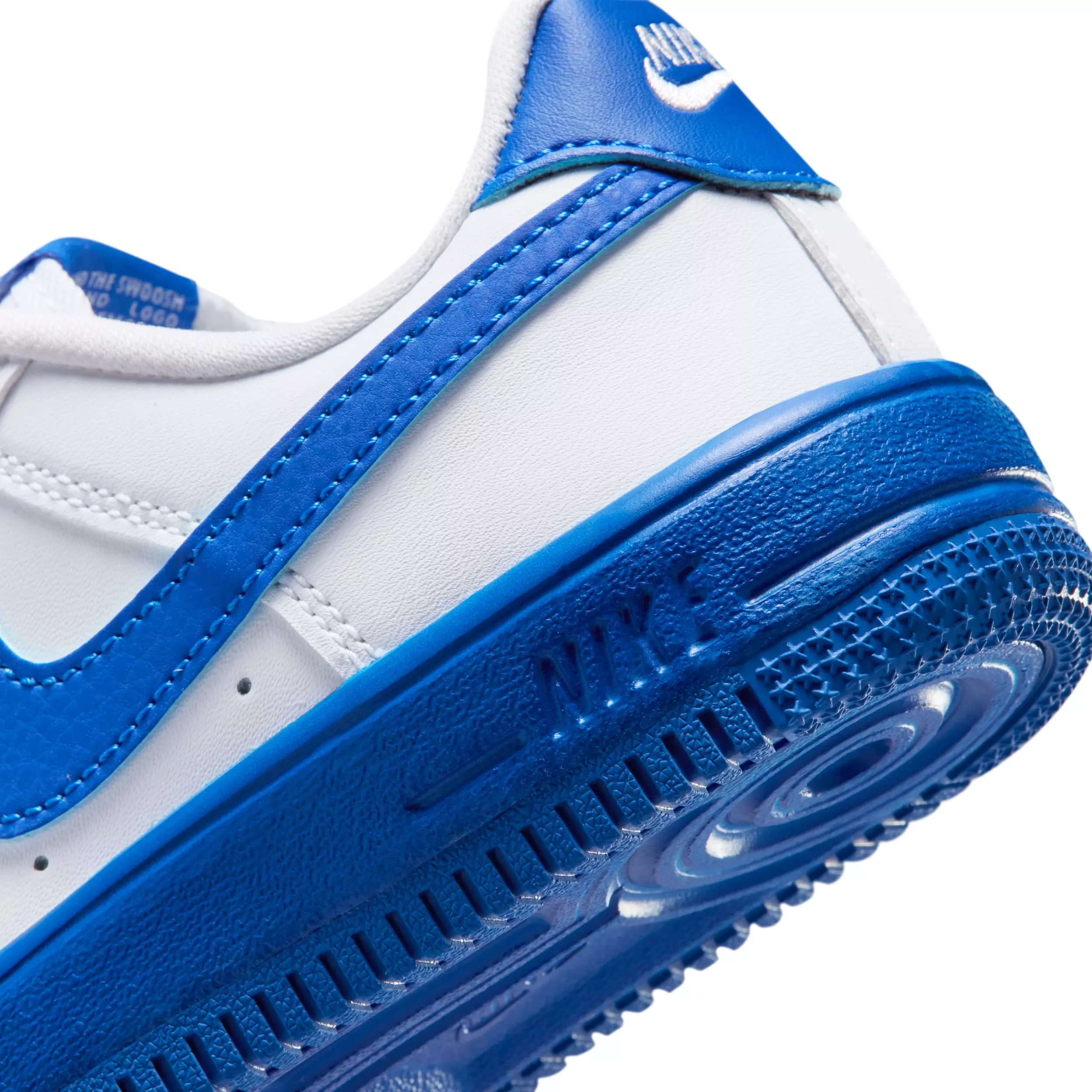 Nike Force 1 Low "White/Game Royal" Preschool Boys' Shoe - WHITE/ROYAL