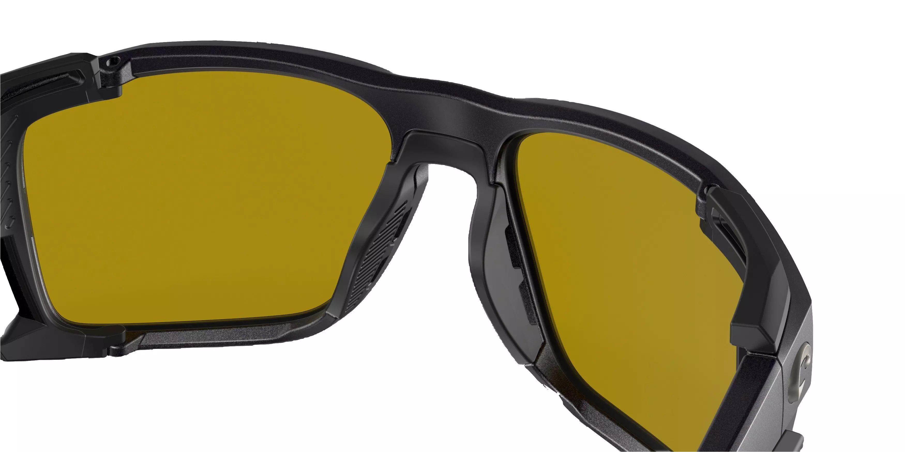 Costa Del Mar King Tide 8 Sunrise Silver Mirror Polarized Sunglasses - Black Pearl - BLACK