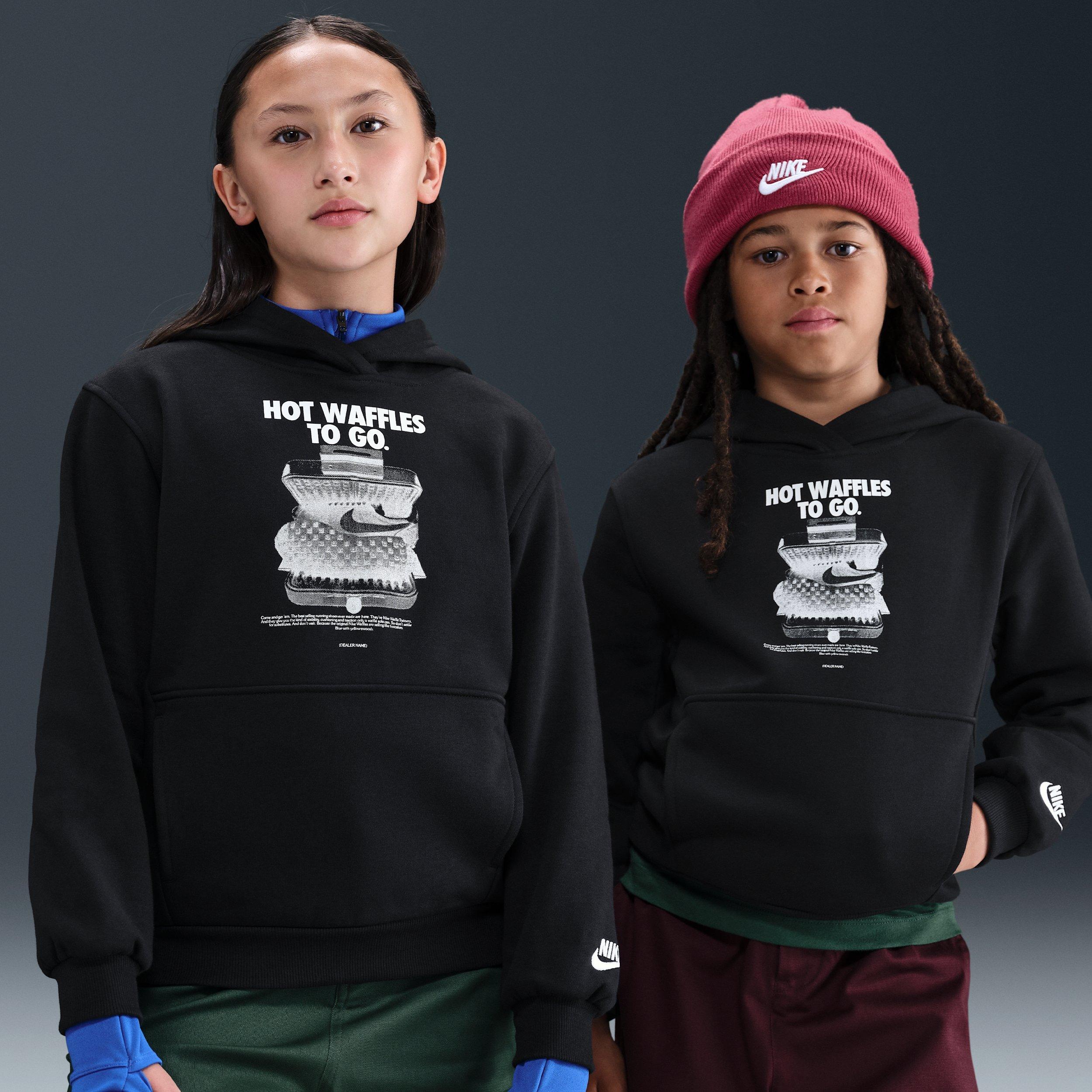Nike Sportswear Club Fleece Big Kids' Black Hoodie
