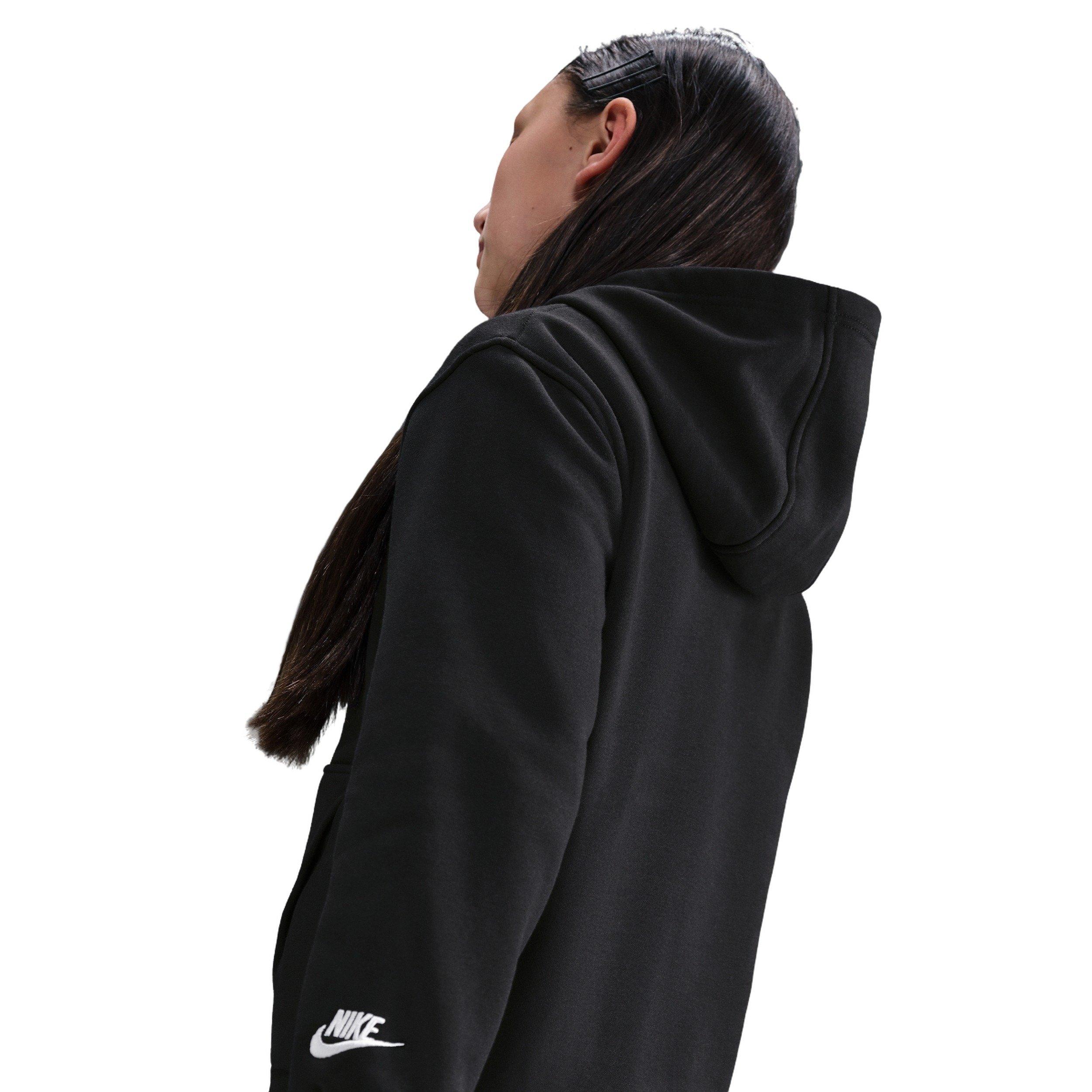 Nike Sportswear Club Fleece Waffles Big Kids' Black Hoodie