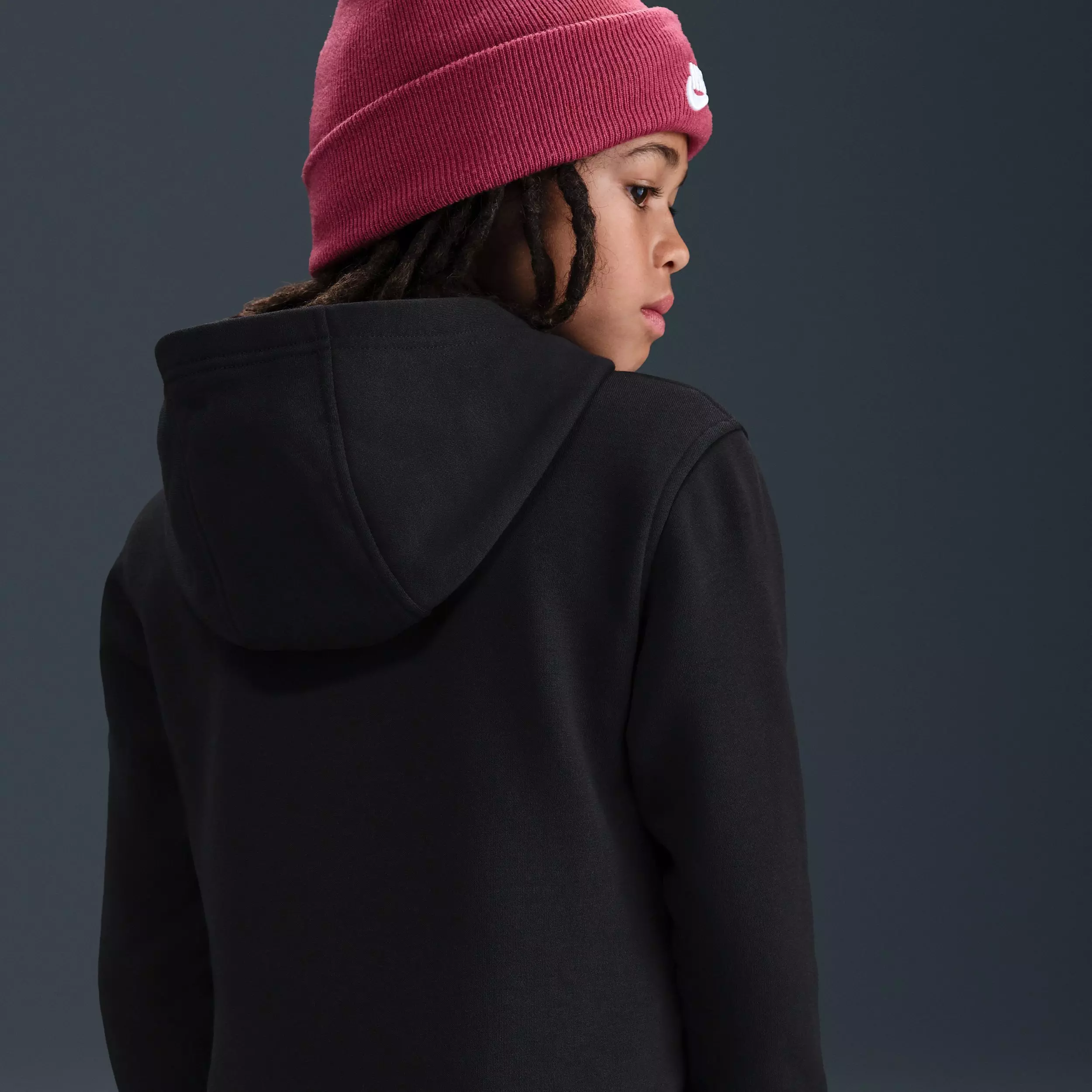 Nike Big Kids' Sportswear Club Fleece Hoodie - Black - BLACK