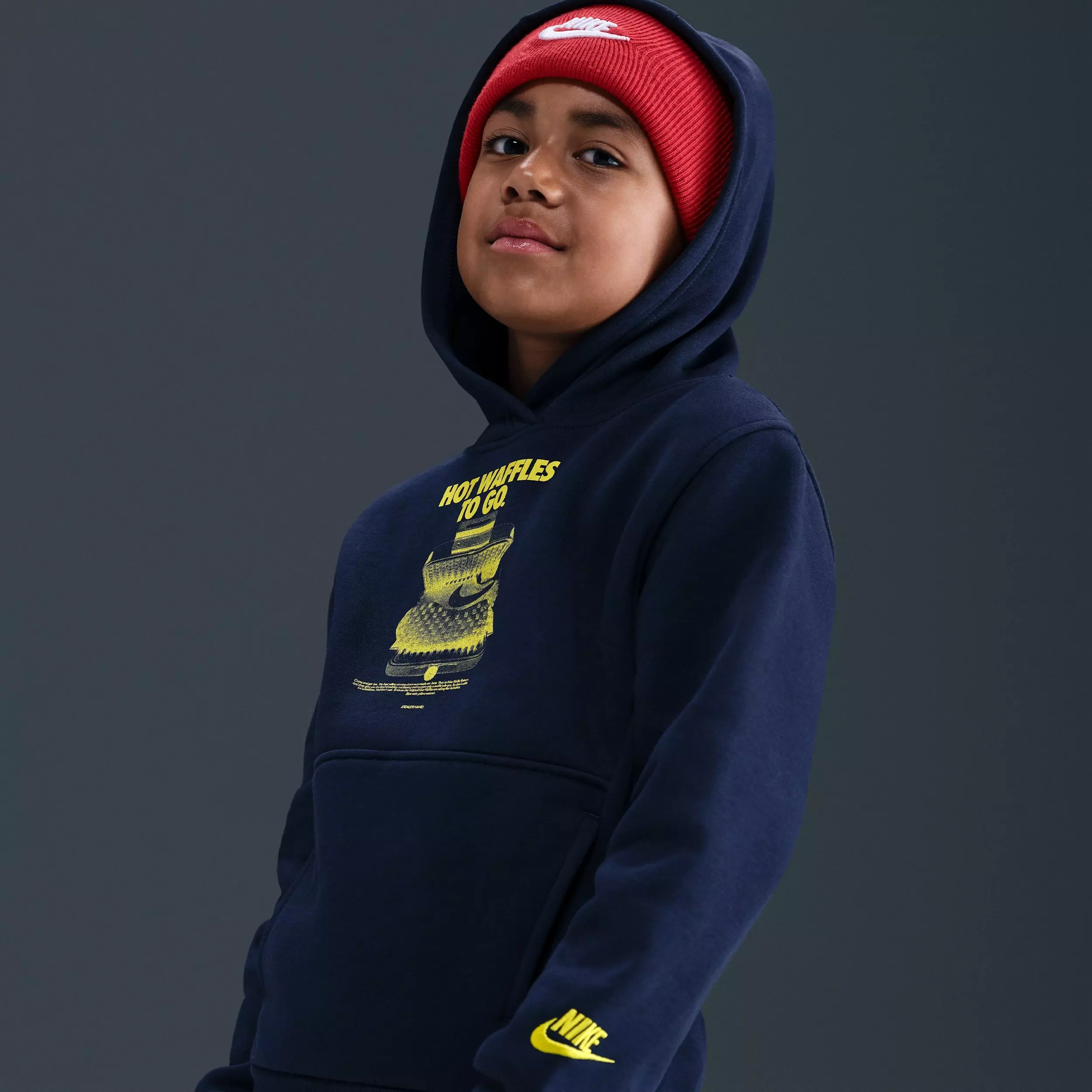 Nike Big Kids' Sportswear Club Fleece Hoodie - Blue - BLUE