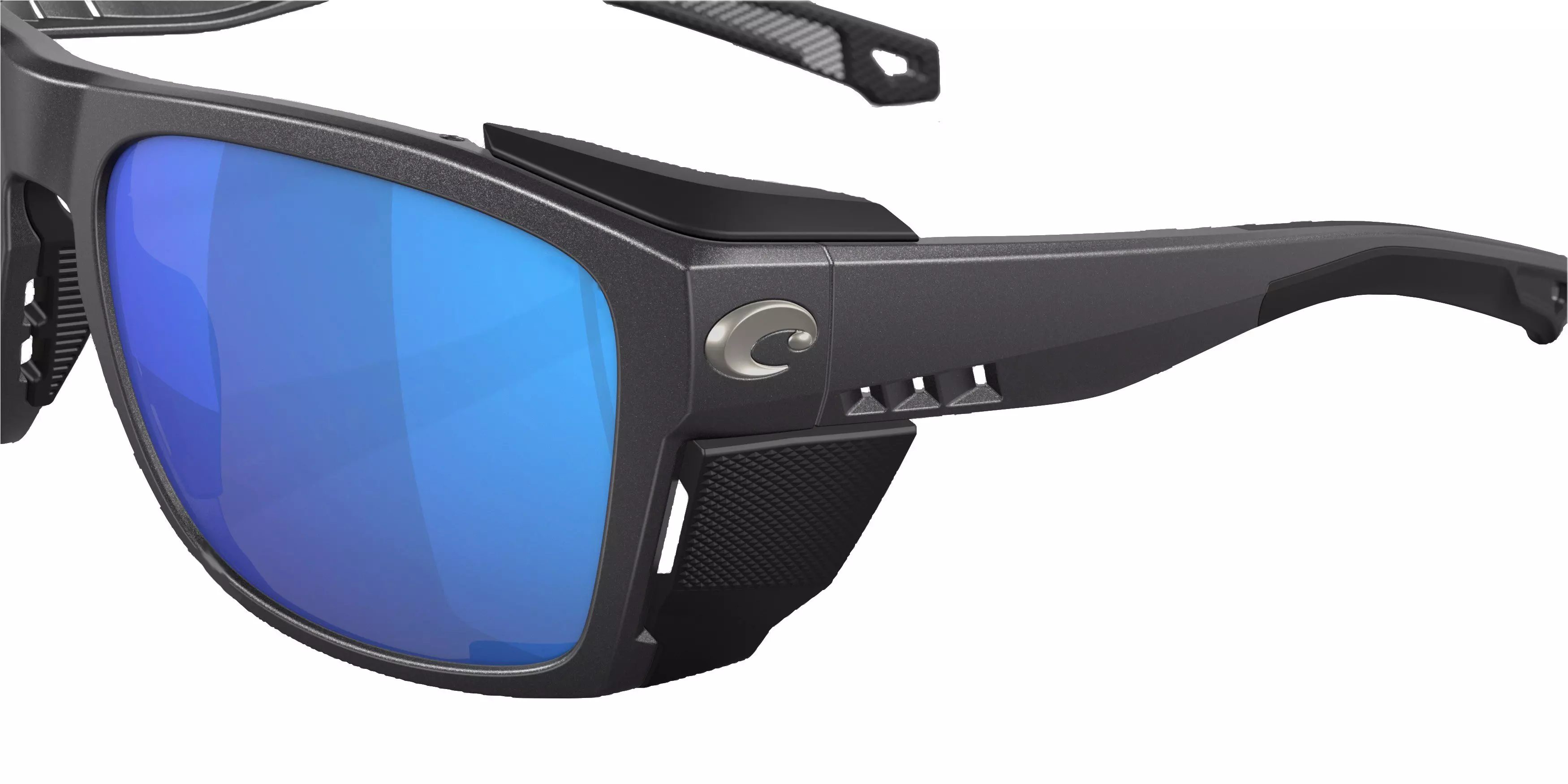 Costa Del Mar King Tide 6 Blue Mirror Polarized Sunglasses - Black Pearl - BLACK