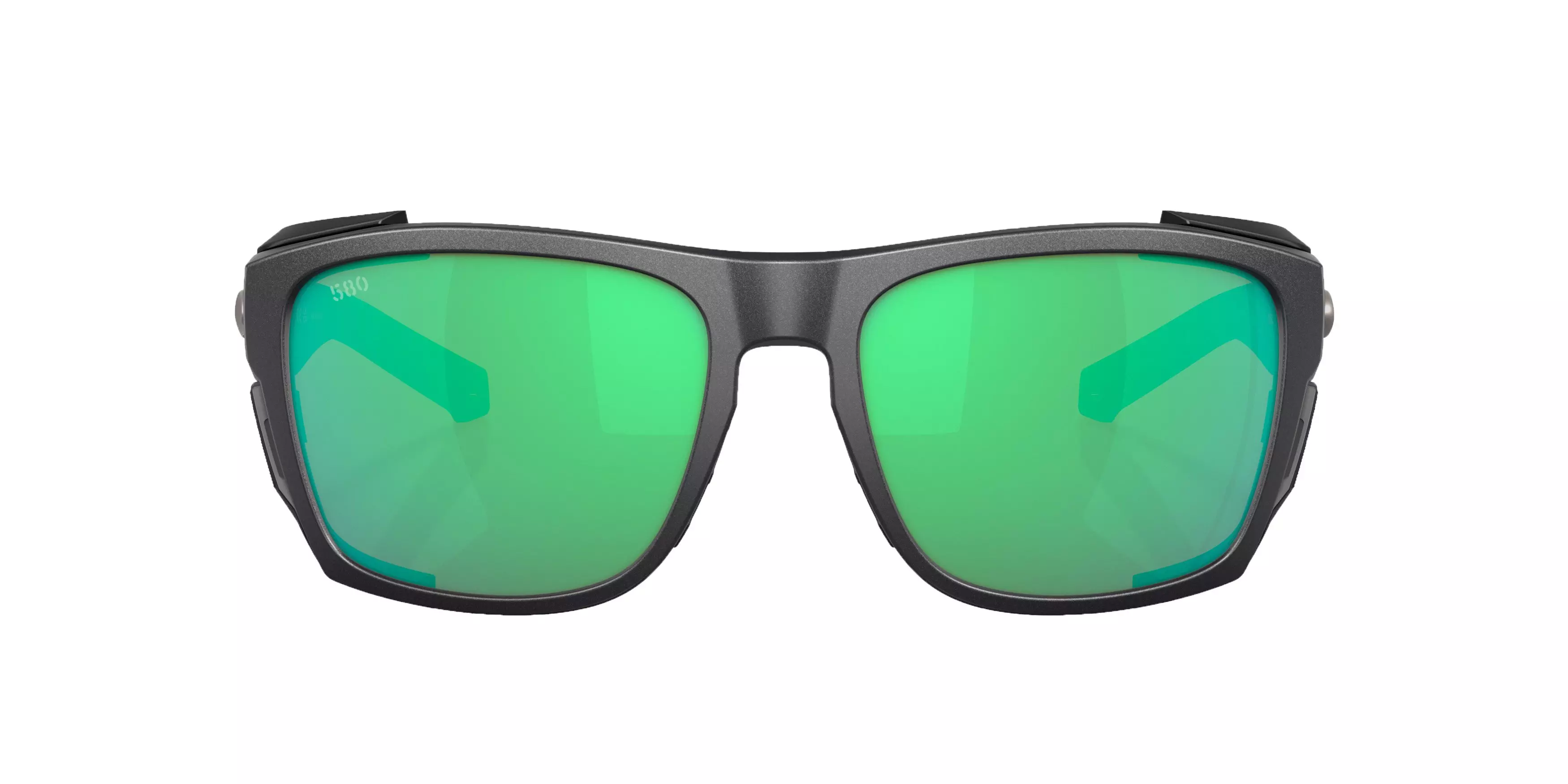 Costa Del Mar King Tide 6 Green Mirror Polarized Sunglasses - Black Pearl - BLACK