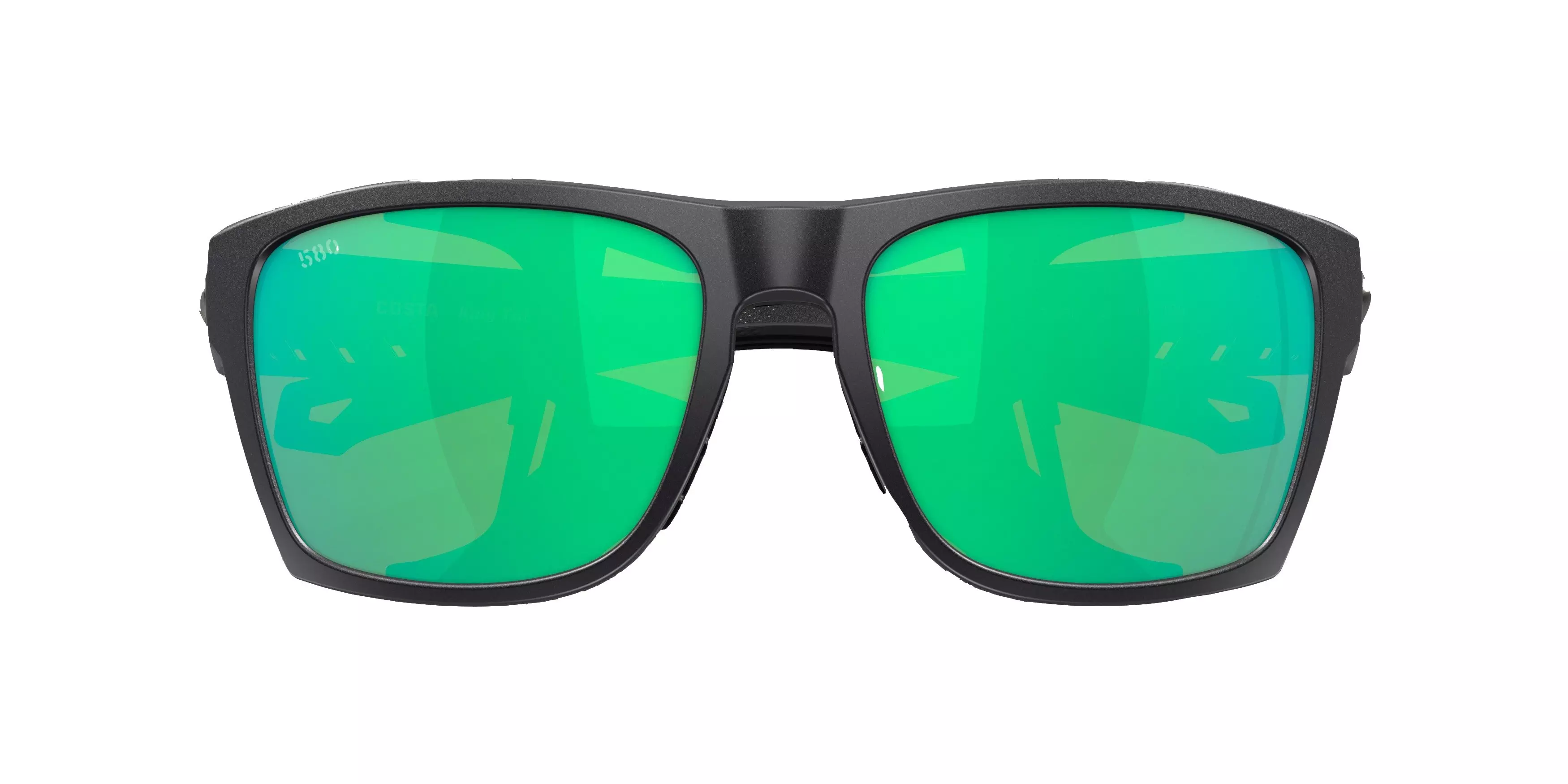 Costa Del Mar King Tide 6 Green Mirror Polarized Sunglasses - Black Pearl - BLACK