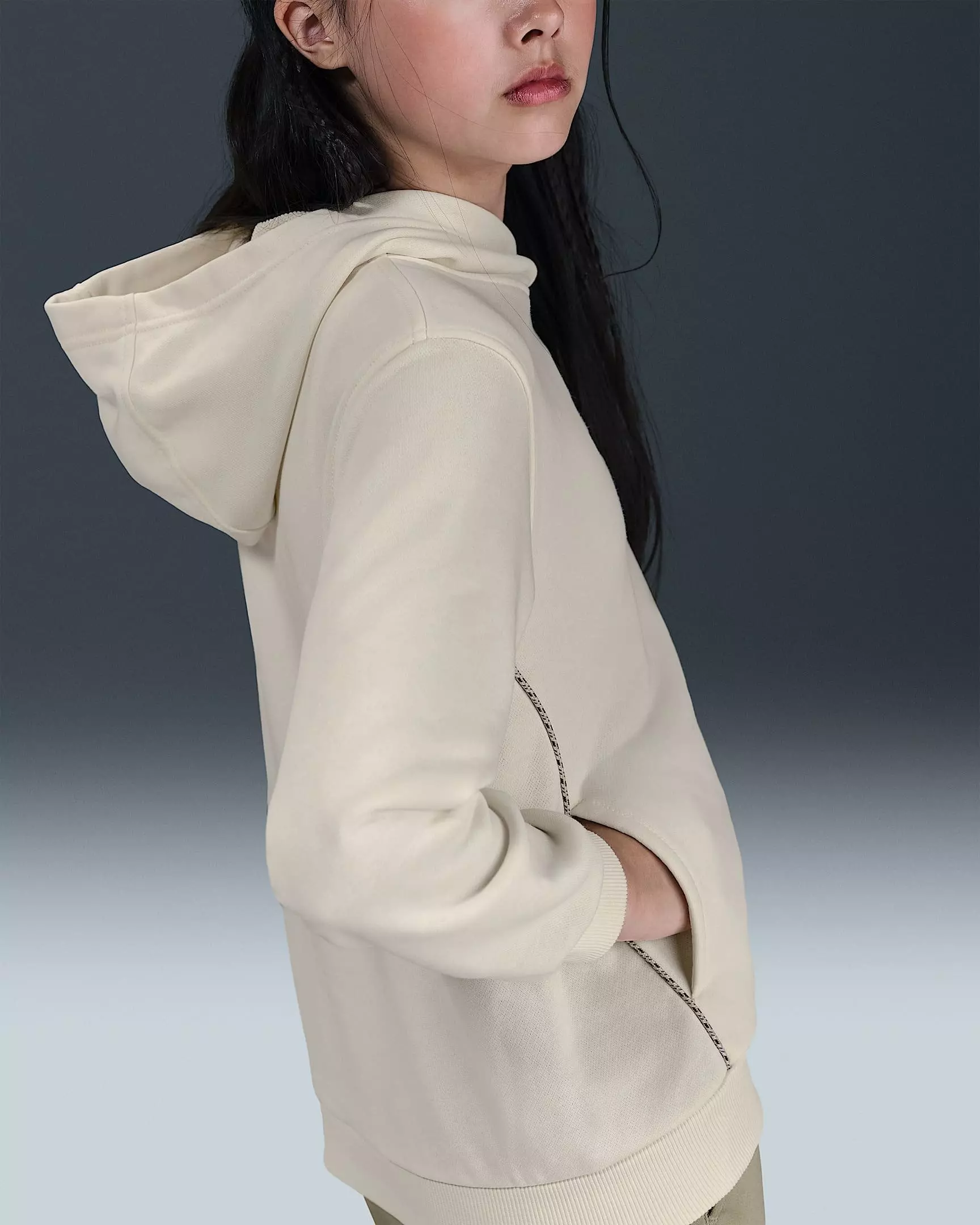 Nike Big Kids' Sportswear Club French Terry Hoodie - Brown - BROWN