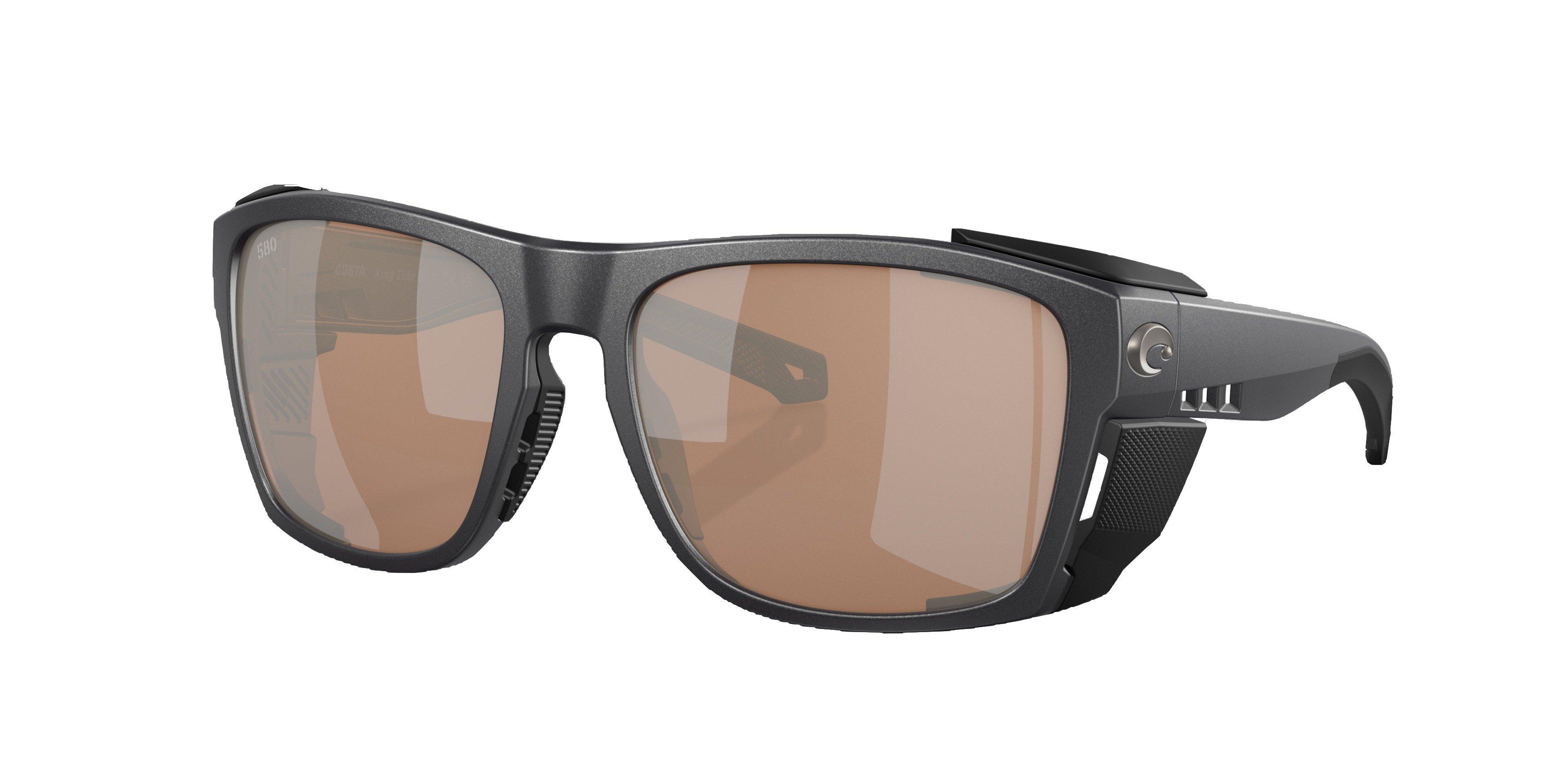 Costa Del Mar King Tide 6 Copper Mirror Polarized Sunglasses - Black Pearl - BLACK Thumbnail View 1