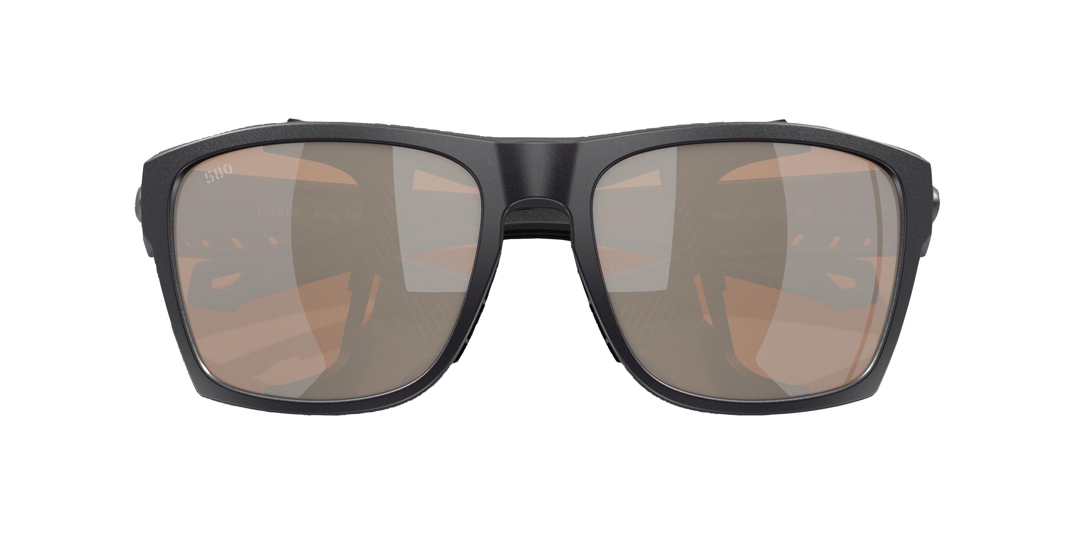 Costa Del Mar King Tide 6 Copper Mirror Polarized Sunglasses - Black Pearl - BLACK Thumbnail View 4