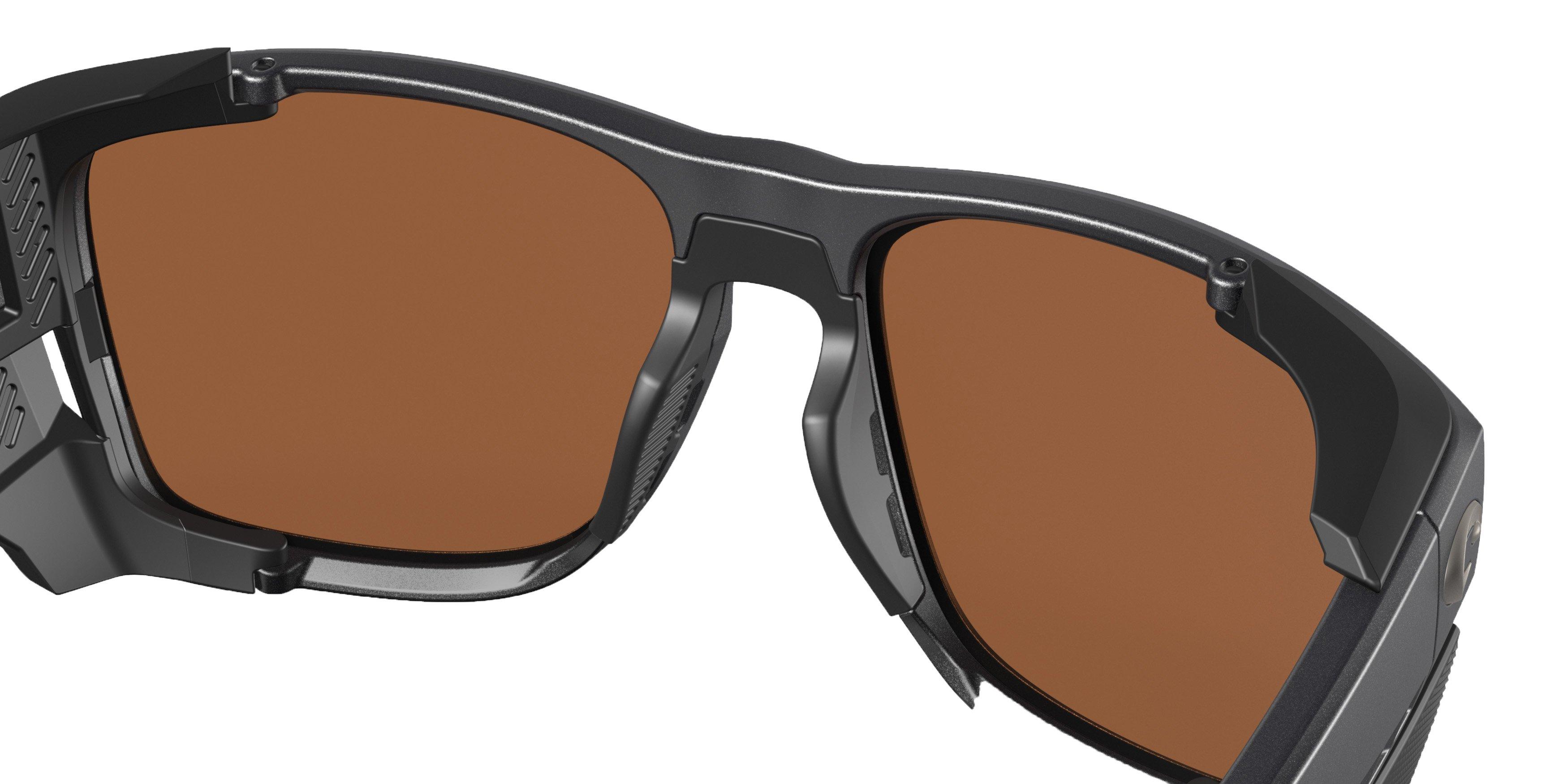 Costa Del Mar King Tide 6 Copper Mirror Polarized Sunglasses - Black Pearl - BLACK Thumbnail View 7