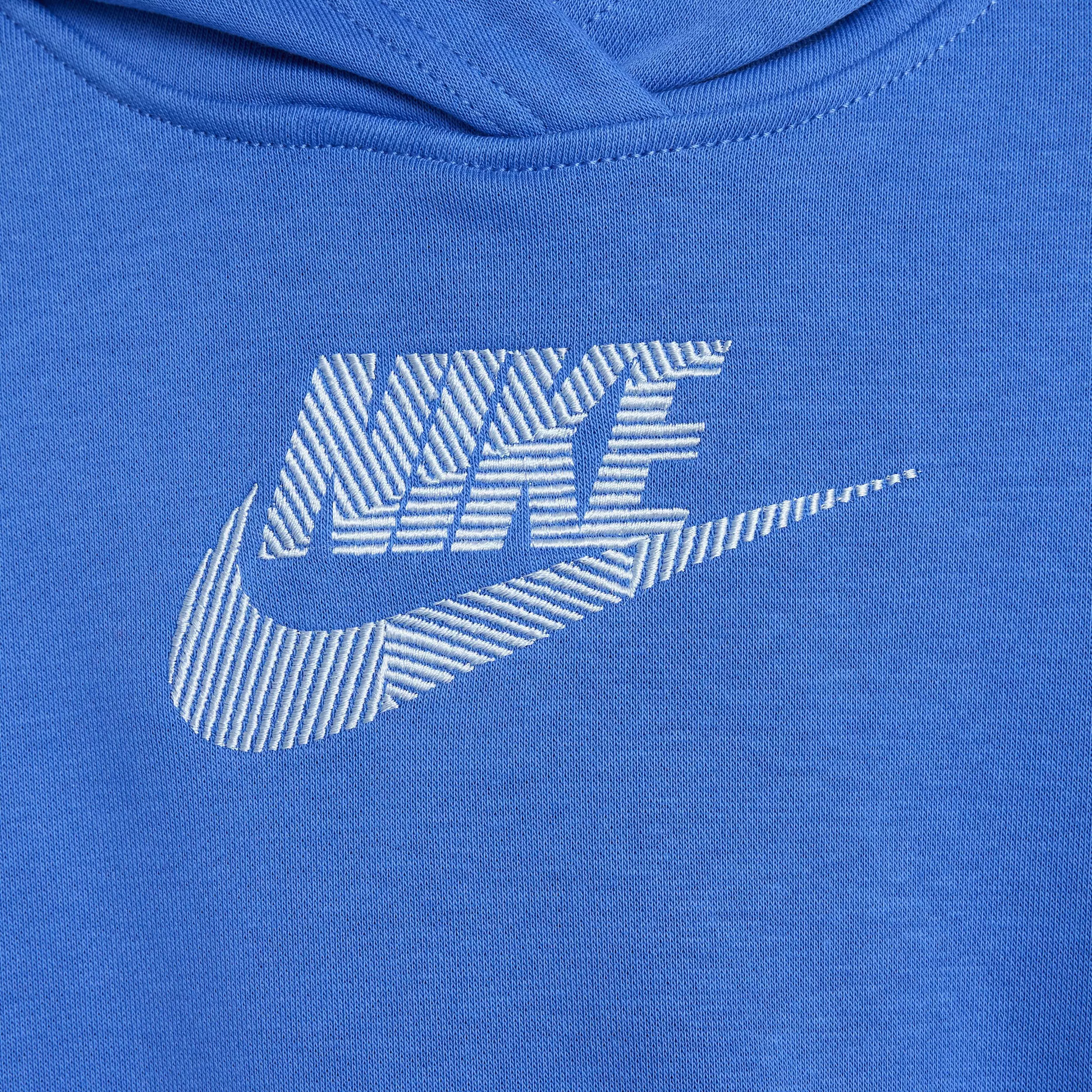 Nike Big Kids' Sportswear Club French Terry Hoodie - Blue - BLUE