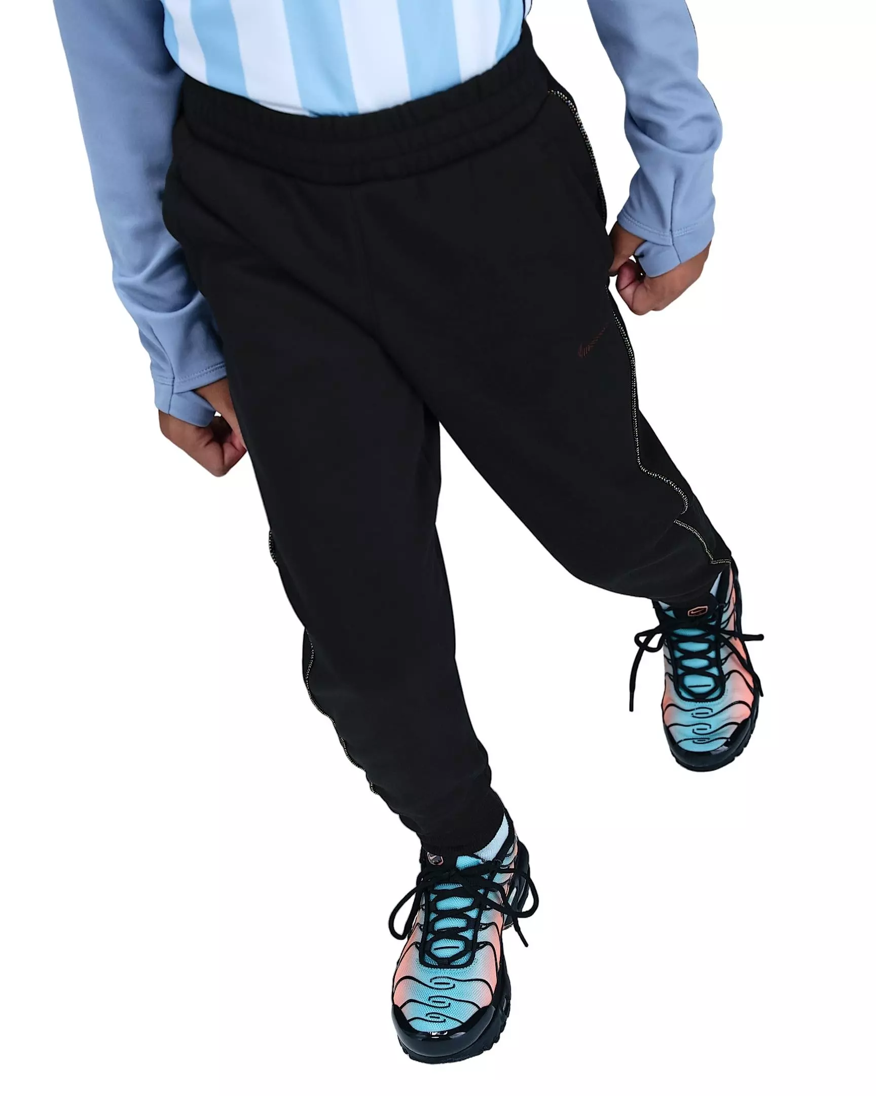 Nike Big Kids' Sportswear Club French Terry Joggers - Black - BLACK