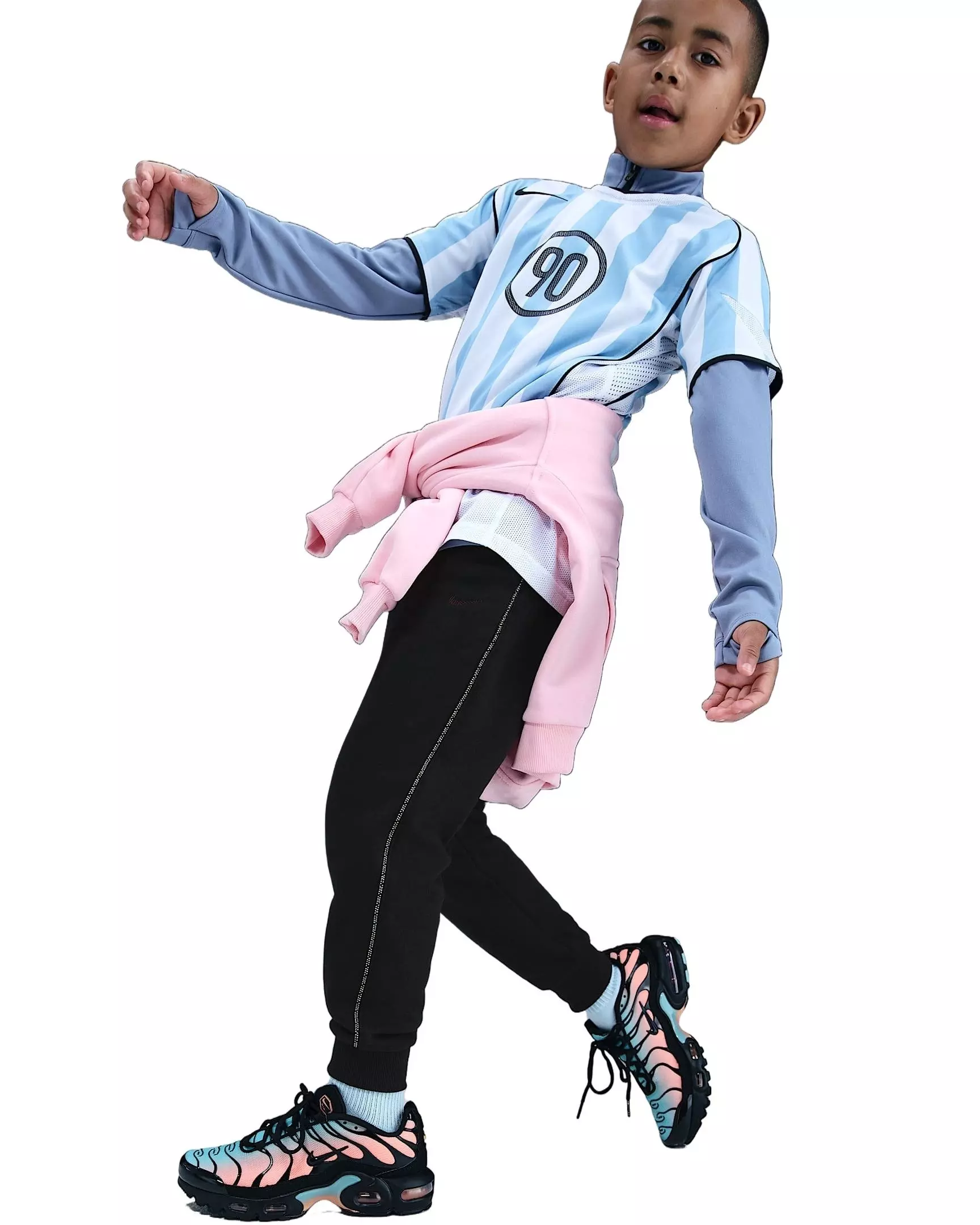 Nike Big Kids' Sportswear Club French Terry Joggers - Black - BLACK