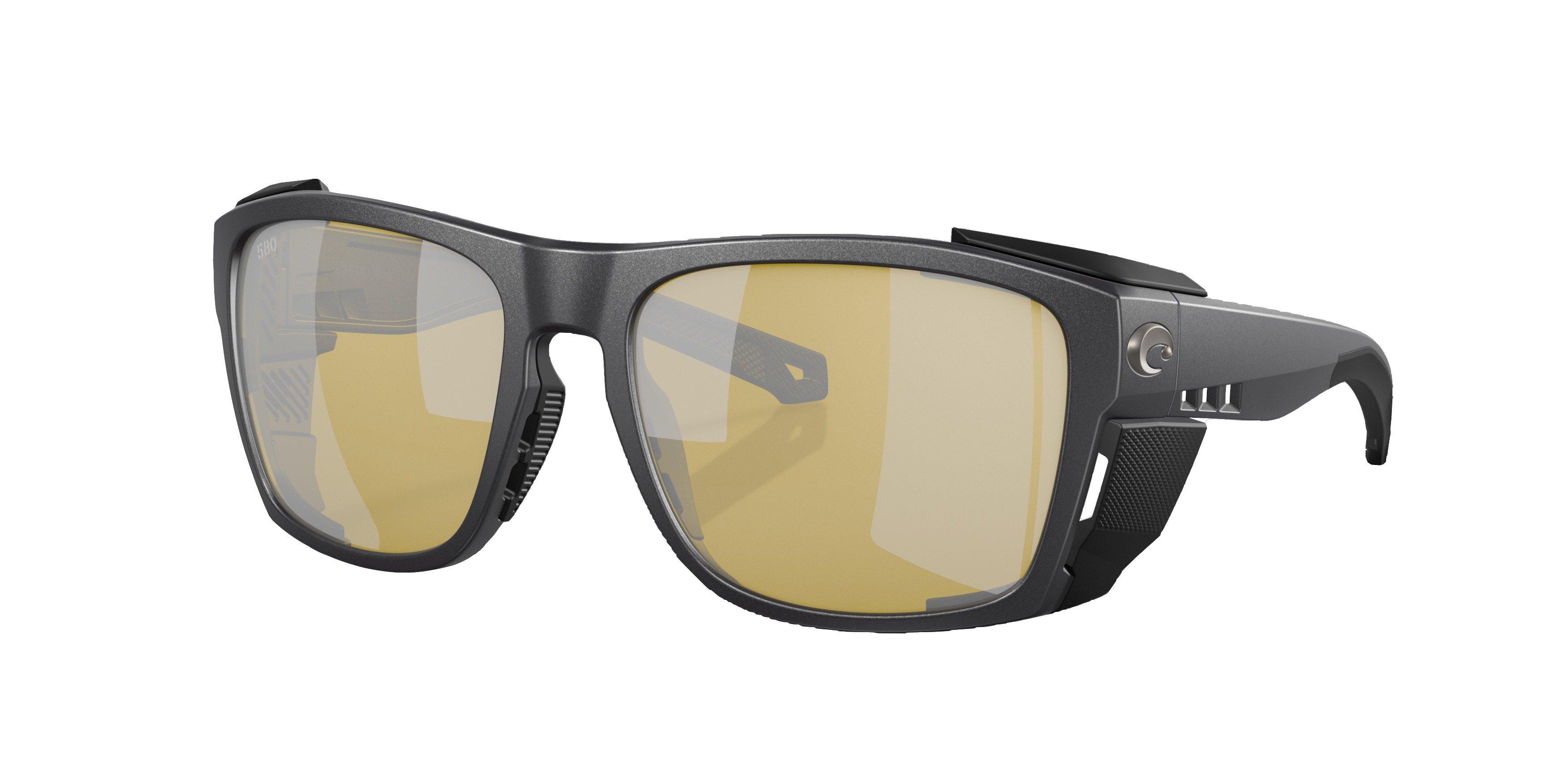 Costa Del Mar King Tide 6 Sunrise Silver Mirror Polarized Sunglasses - Black Pearl - BLACK Thumbnail View 1