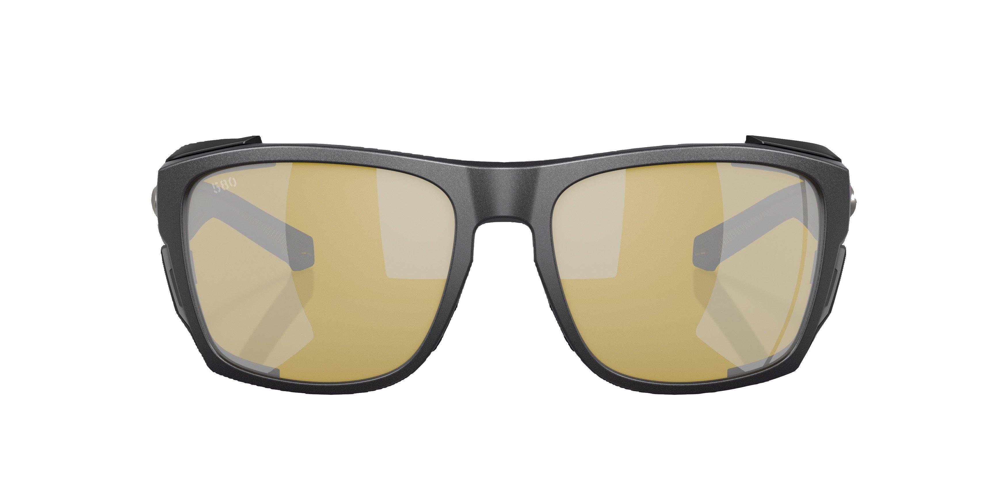 Costa Del Mar King Tide 6 Sunrise Silver Mirror Polarized Sunglasses - Black Pearl - BLACK Thumbnail View 2