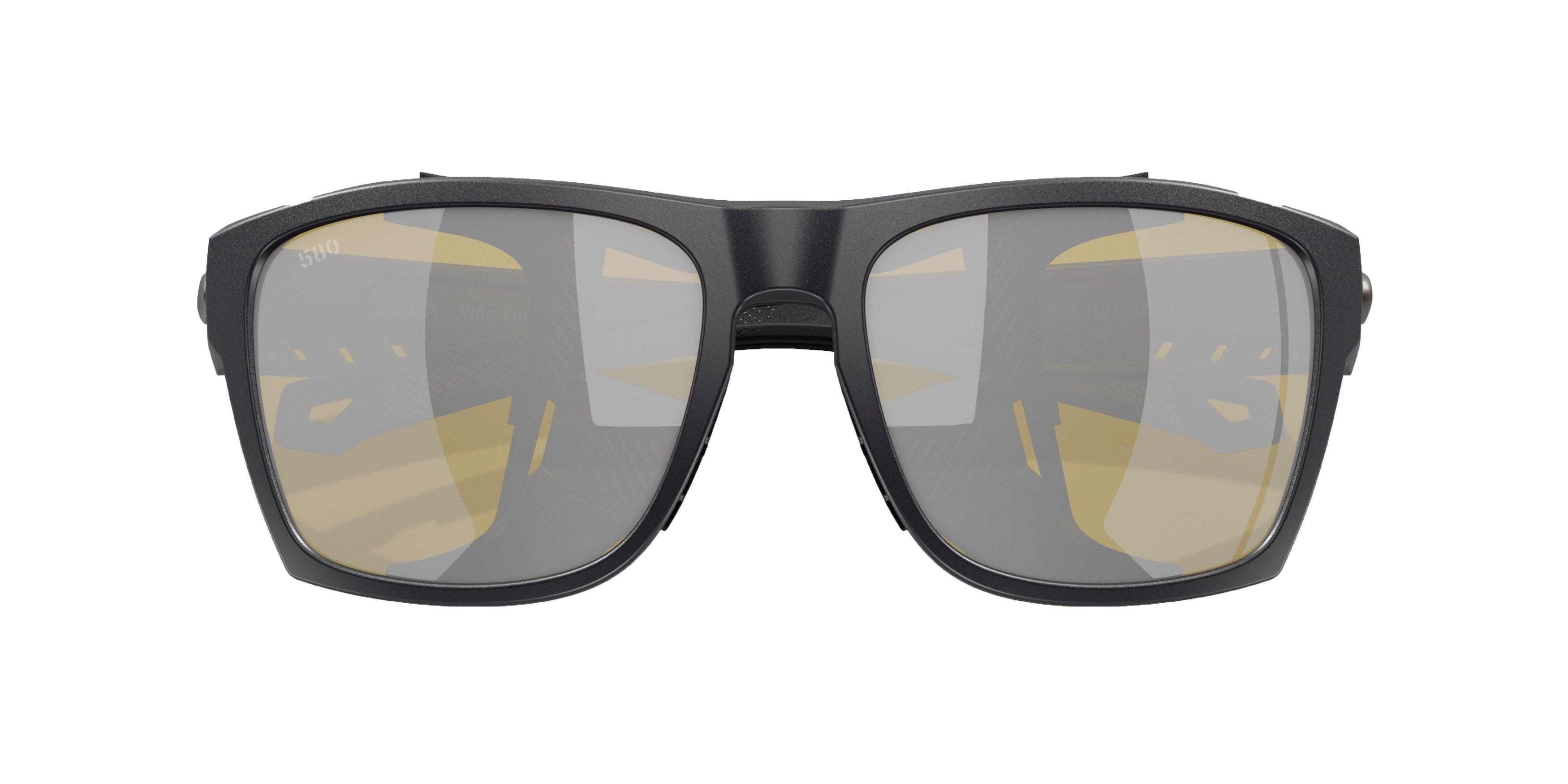 Costa Del Mar King Tide 6 Sunrise Silver Mirror Polarized Sunglasses - Black Pearl - BLACK Thumbnail View 4