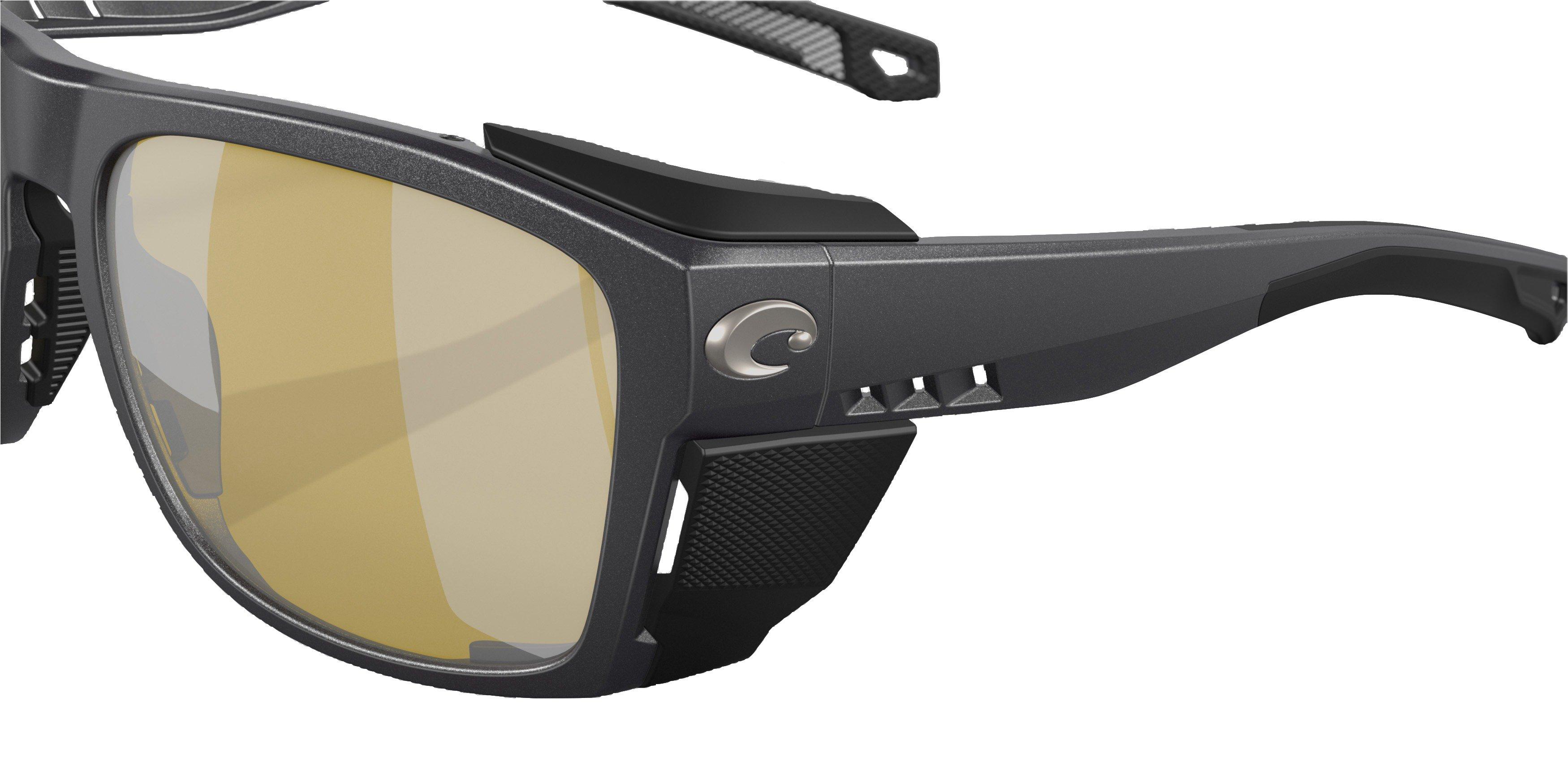 Costa Del Mar King Tide 6 Sunrise Silver Mirror Polarized Sunglasses - Black Pearl - BLACK Thumbnail View 6