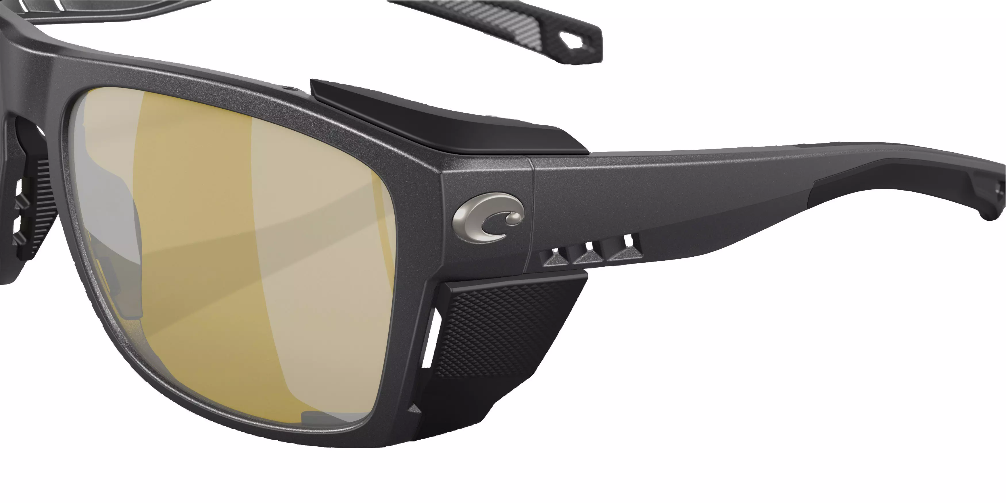 Costa Del Mar King Tide 6 Sunrise Silver Mirror Polarized Sunglasses - Black Pearl - BLACK