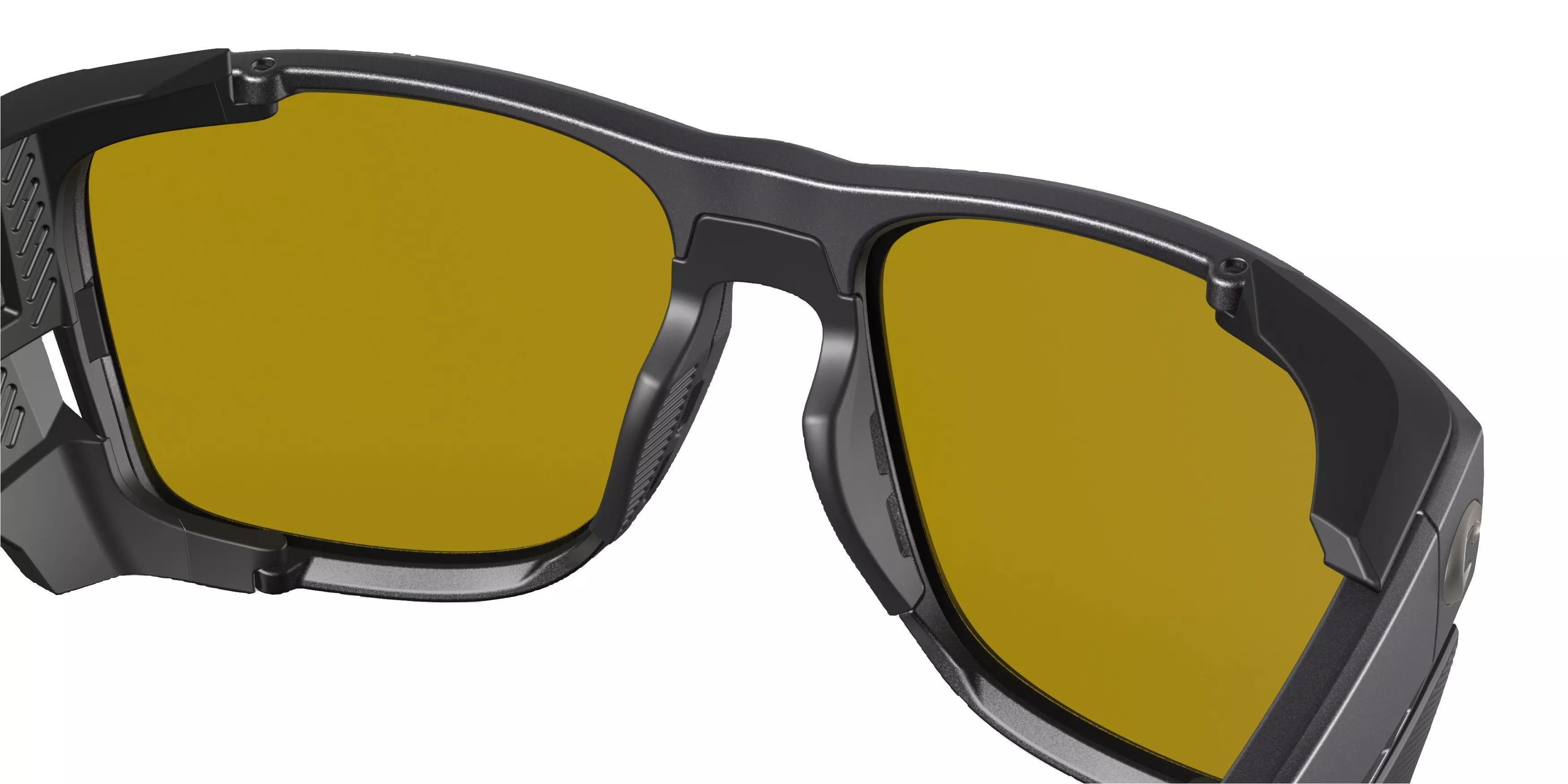 Costa Del Mar King Tide 6 Sunrise Silver Mirror Polarized Sunglasses - Black Pearl - BLACK