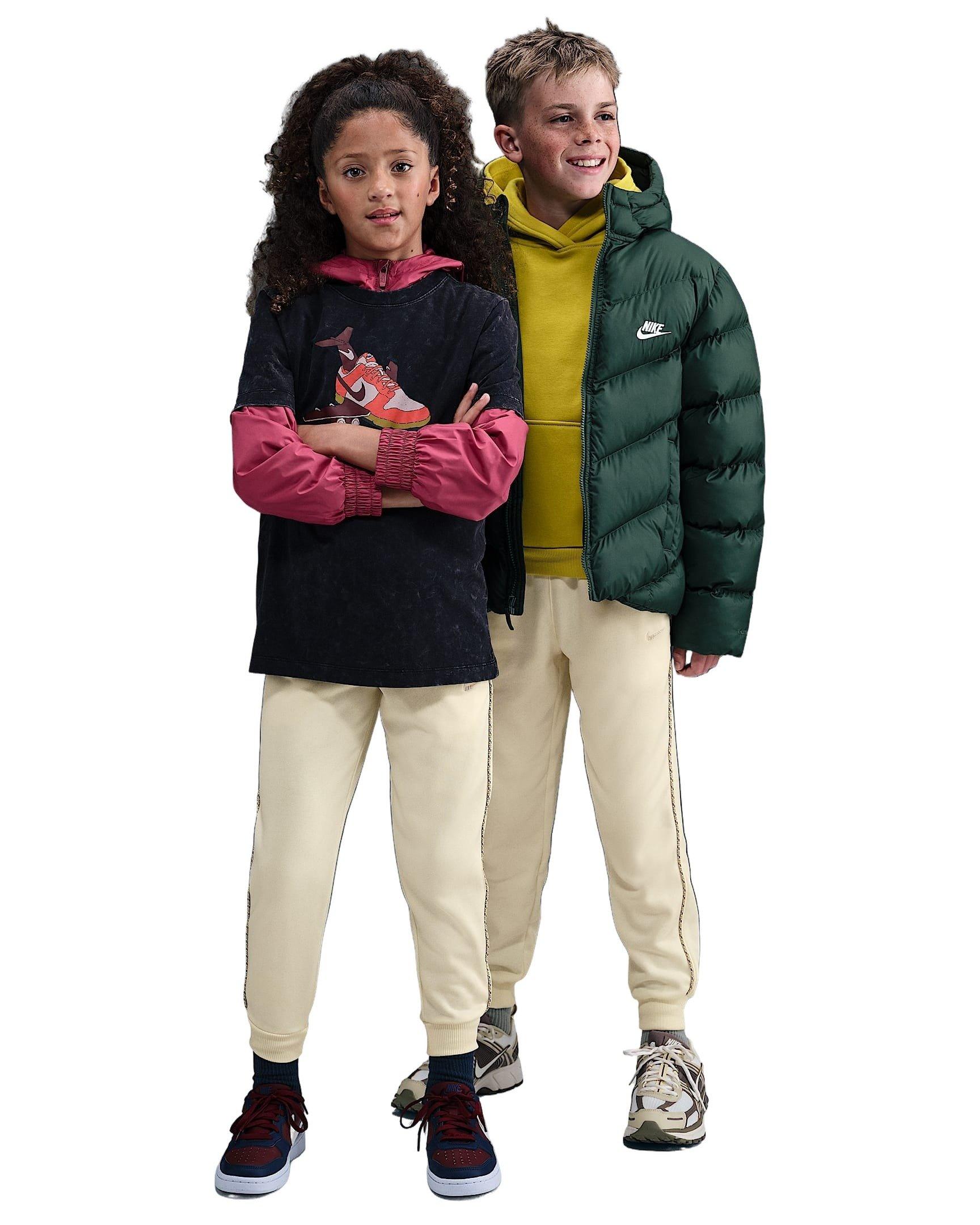 Nike Sportswear Club French Terry Big Kids' Brown Joggers