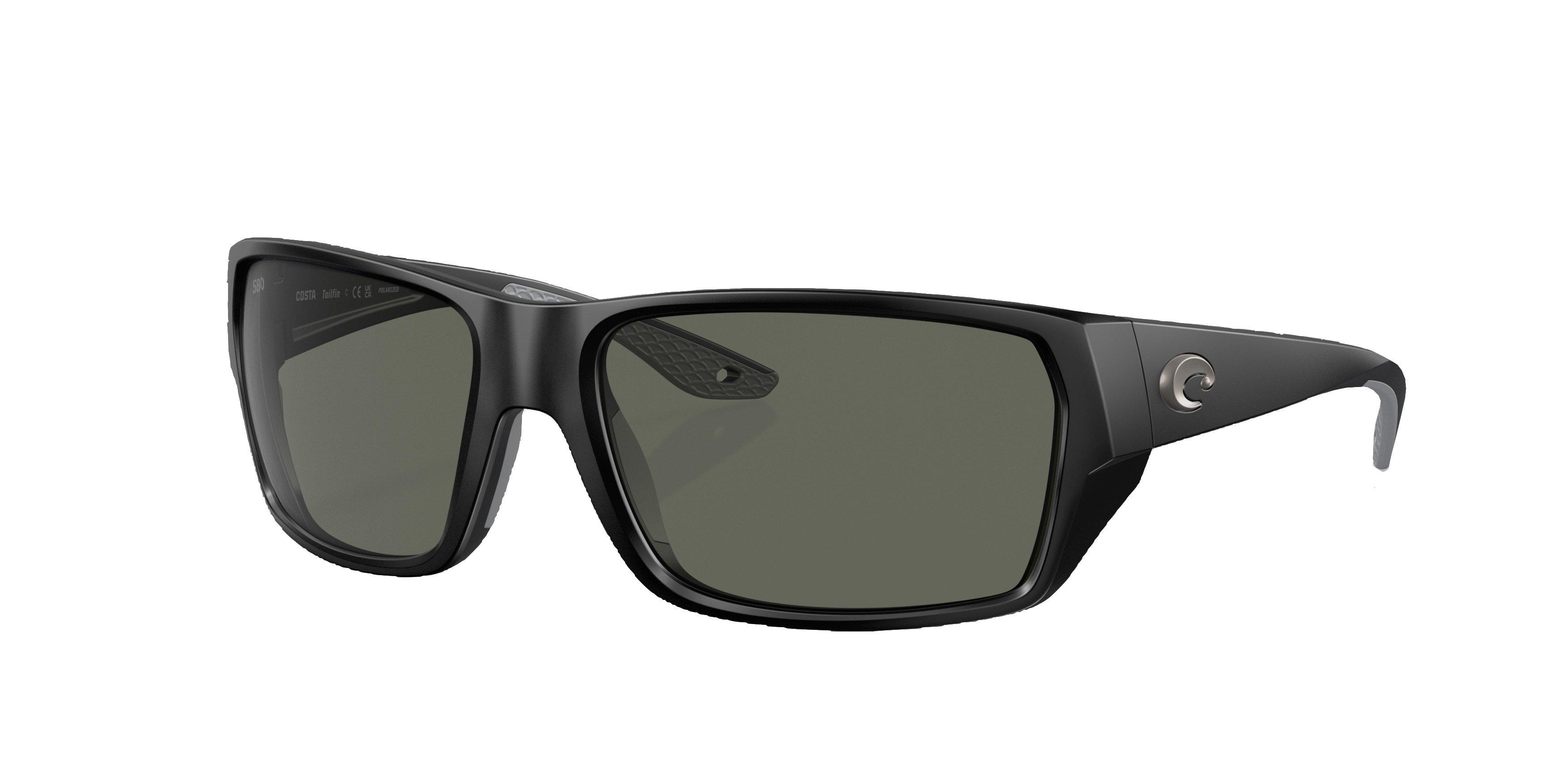 Costa Del Mar Tailfin S Black Polarized Sunglasses - Matte Black - BLACK Thumbnail View 1