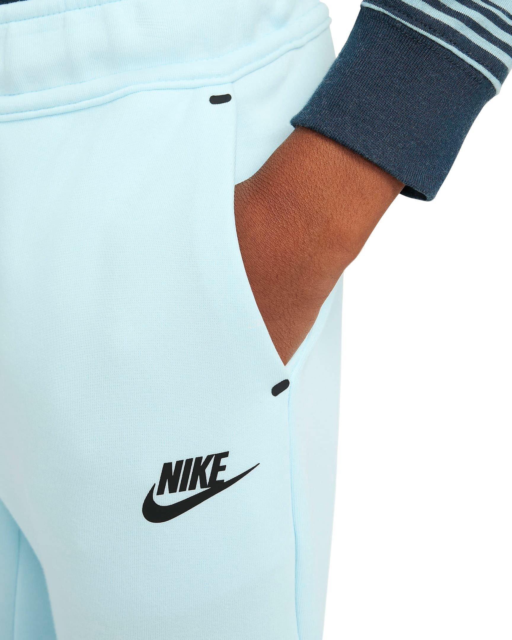 Nike Big Boys' Sportswear Tech Fleece Pants - BLUE Thumbnail View 3