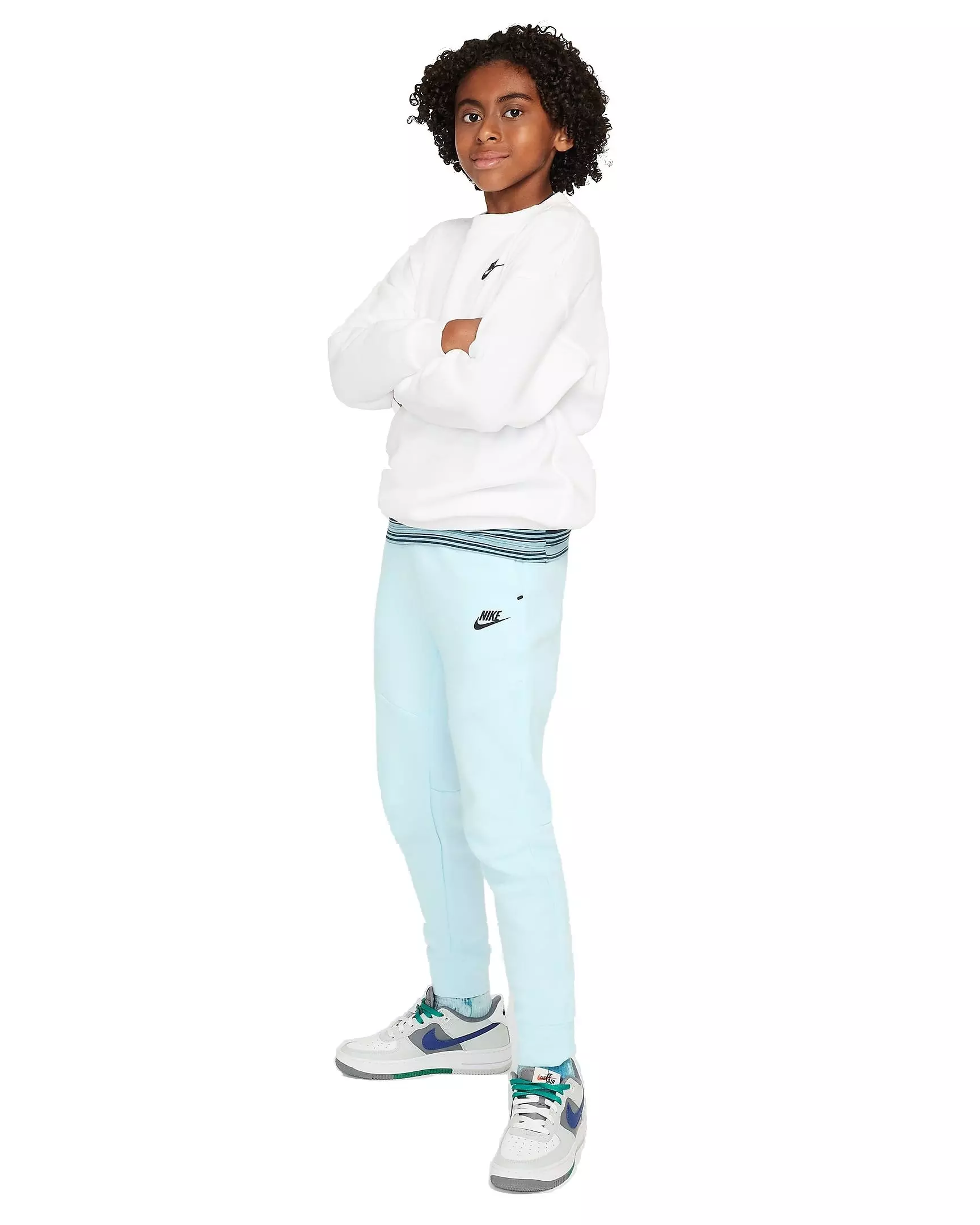 Nike Big Boys' Sportswear Tech Fleece Pants - BLUE