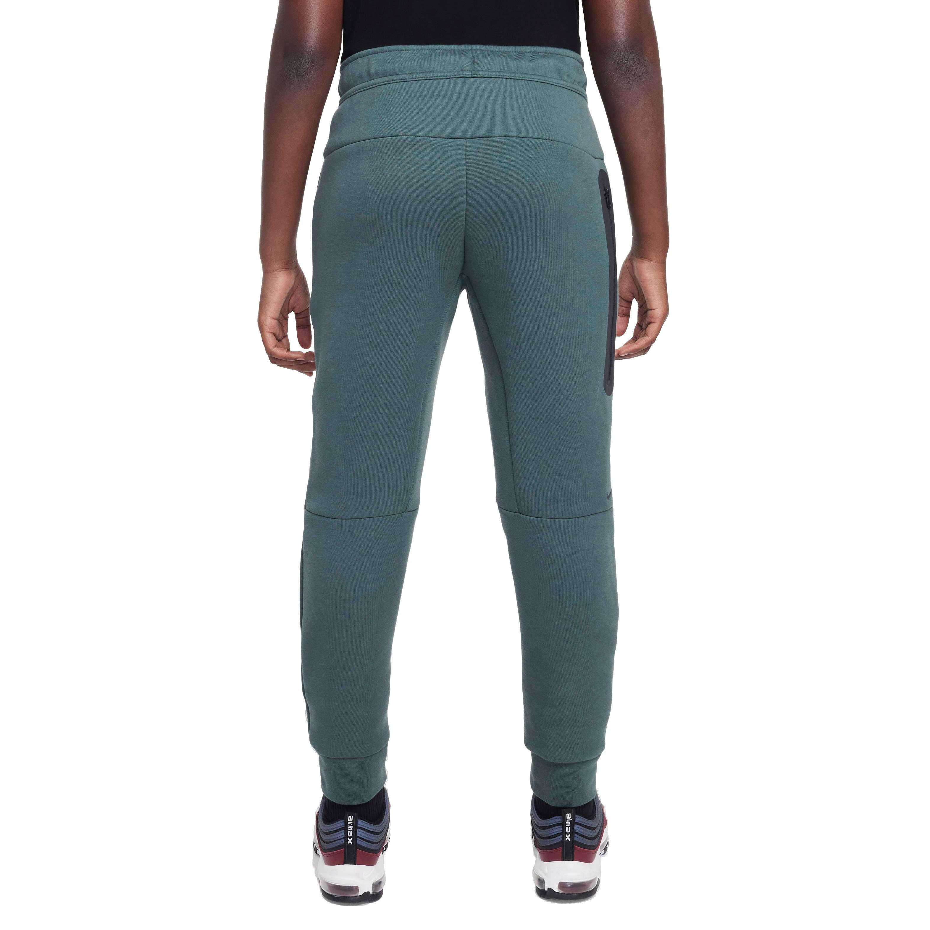 Nike Big Boys' Sportswear Tech Fleece Pants - GREEN Thumbnail View 2
