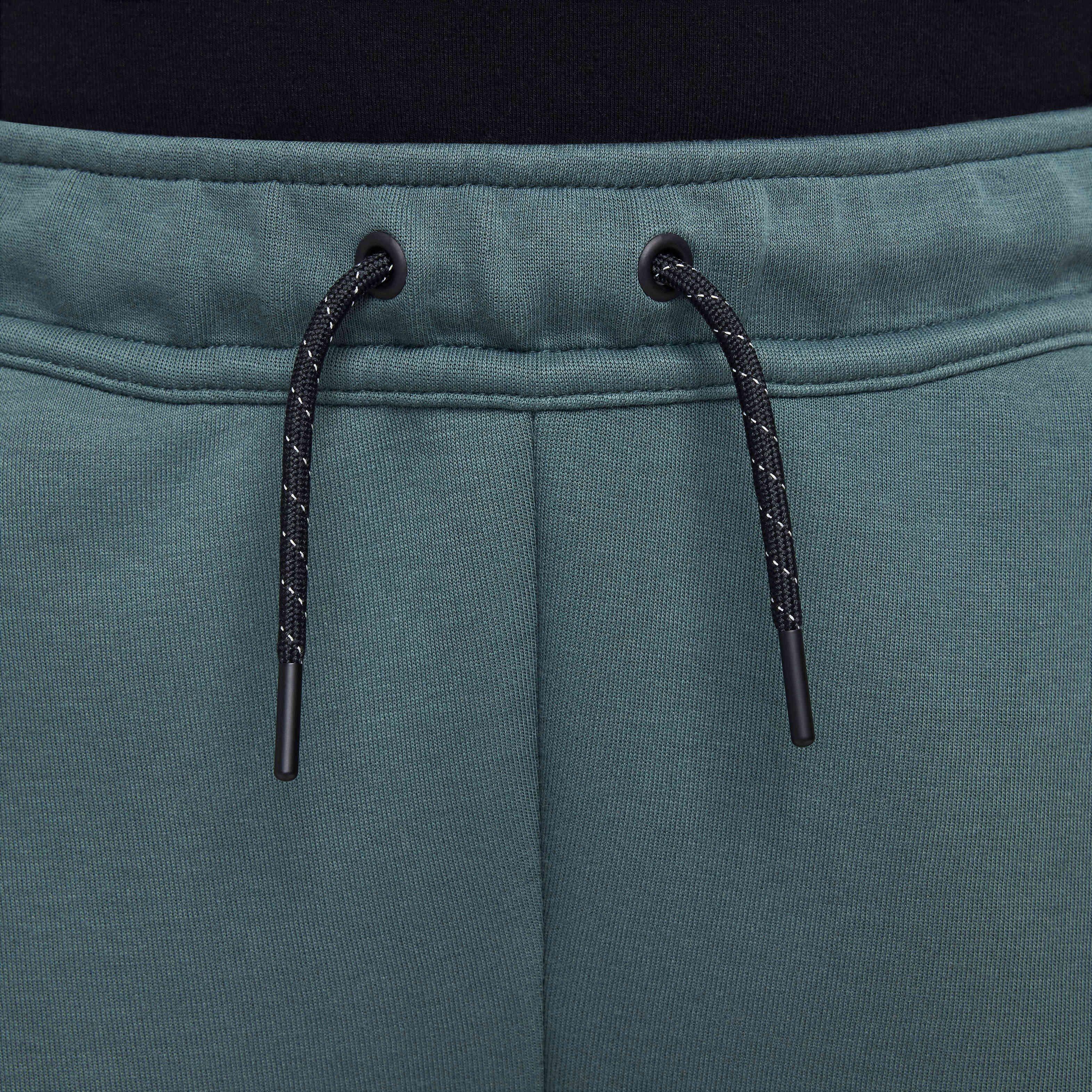 Nike Big Boys' Sportswear Tech Fleece Pants - GREEN Thumbnail View 3