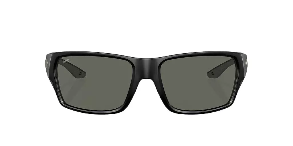 Costa Del Mar Tailfin M Grey Polarized Sunglasses - Matte Black - BLACK
