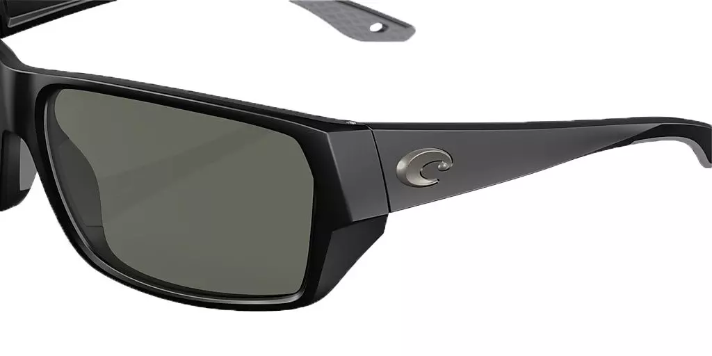 Costa Del Mar Tailfin M Grey Polarized Sunglasses - Matte Black - BLACK