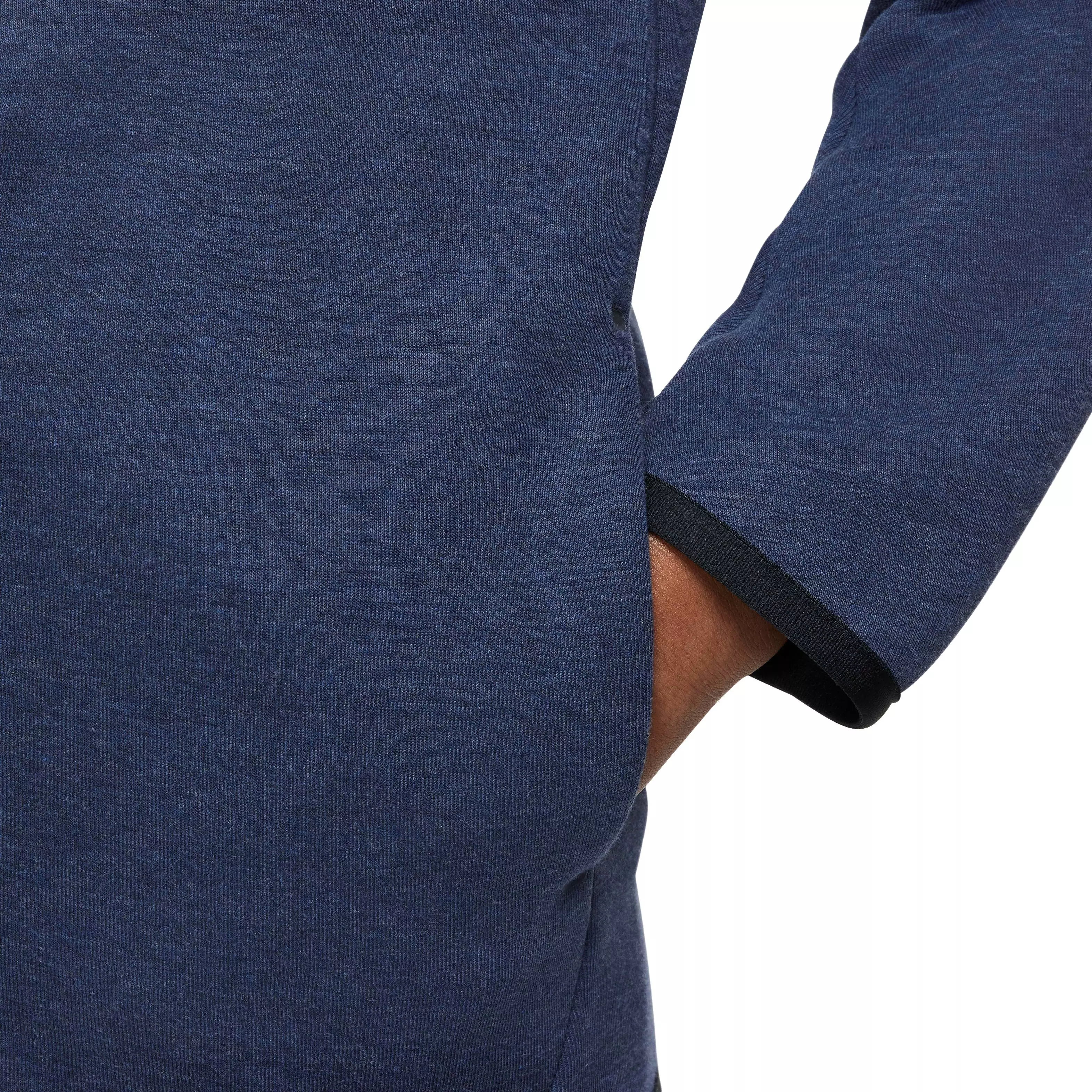 Nike Big Kids' Sportswear Tech Fleece Full-Zip Jacket - DK BLUE/BLACK