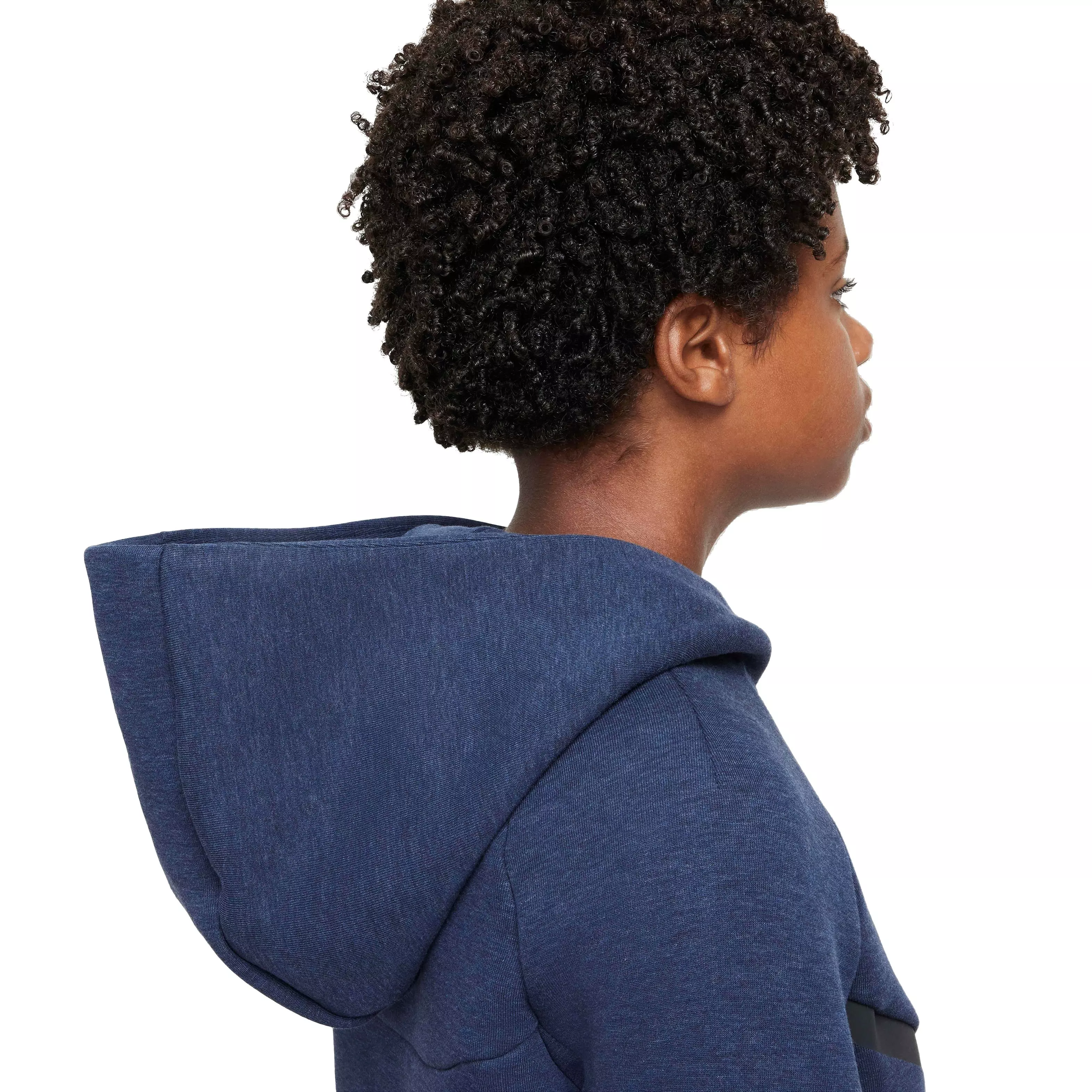 Nike Big Kids' Sportswear Tech Fleece Full-Zip Jacket - DK BLUE/BLACK