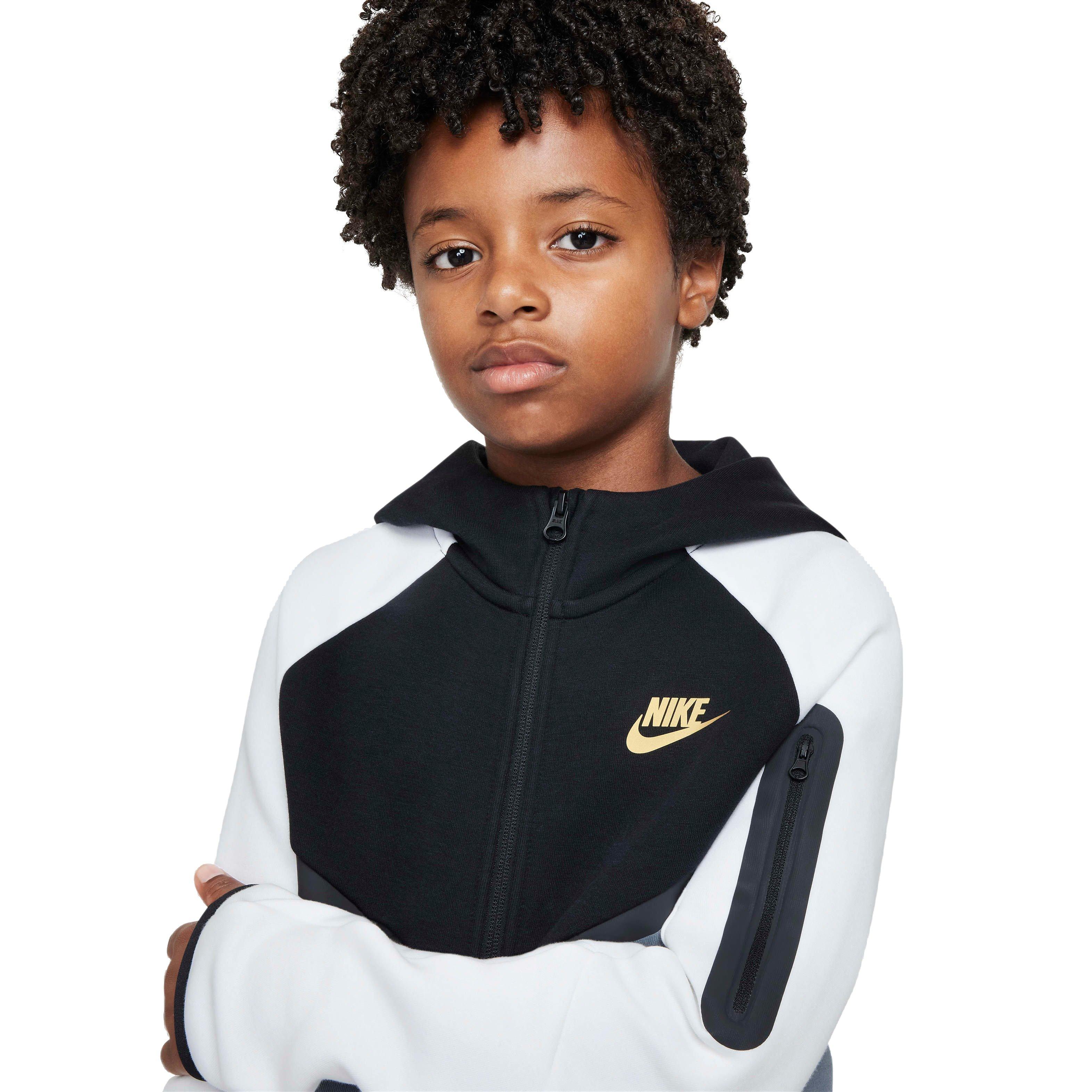 Nike Big Kids' Sportswear Tech Fleece Full-Zip Jacket - GREY Thumbnail View 3