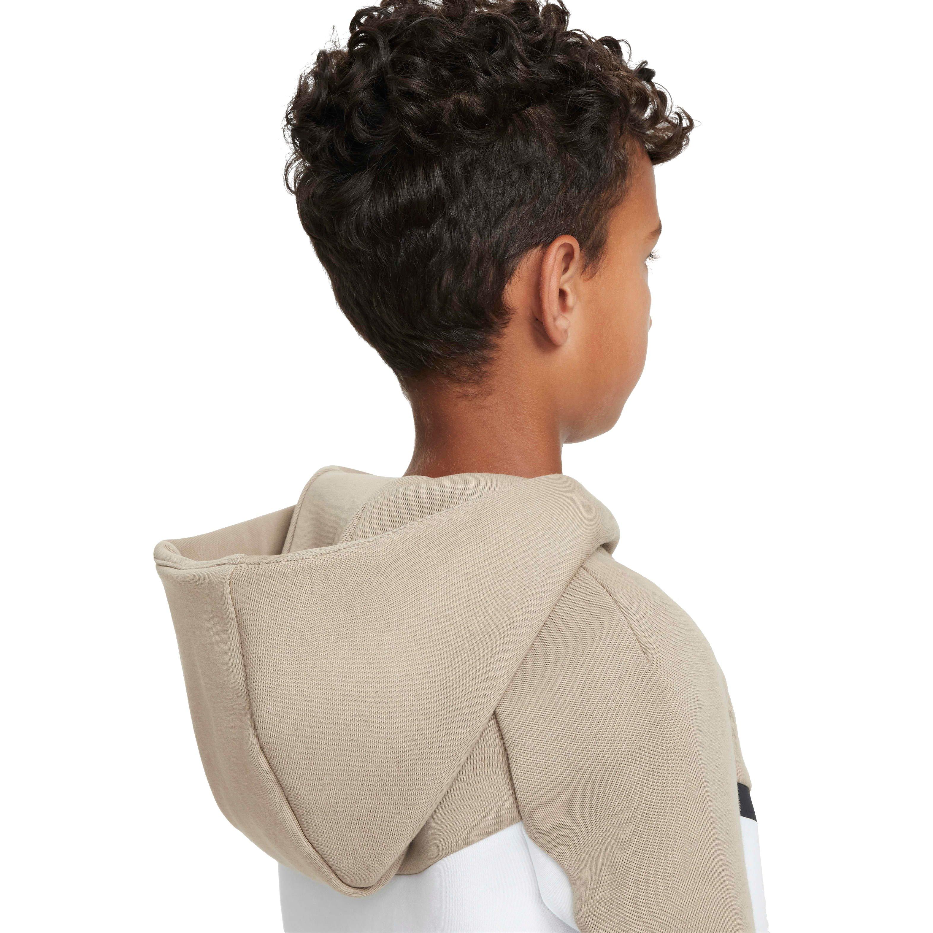 Nike Big Kids' Sportswear Tech Fleece Full-Zip Jacket - KHAKI/WHITE Thumbnail View 5