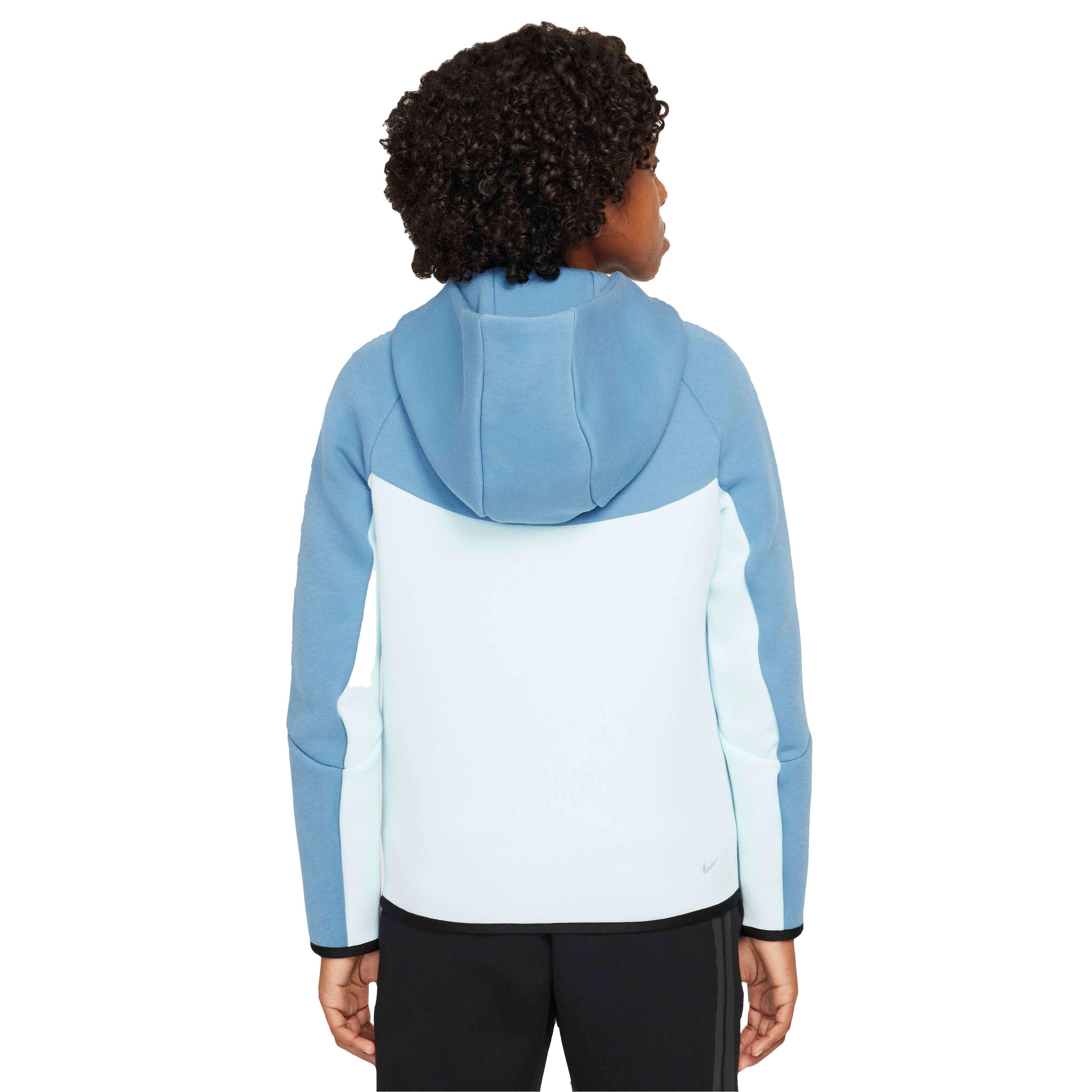 Nike Big Kids' Sportswear Tech Fleece Full-Zip Jacket - BLUE Thumbnail View 2