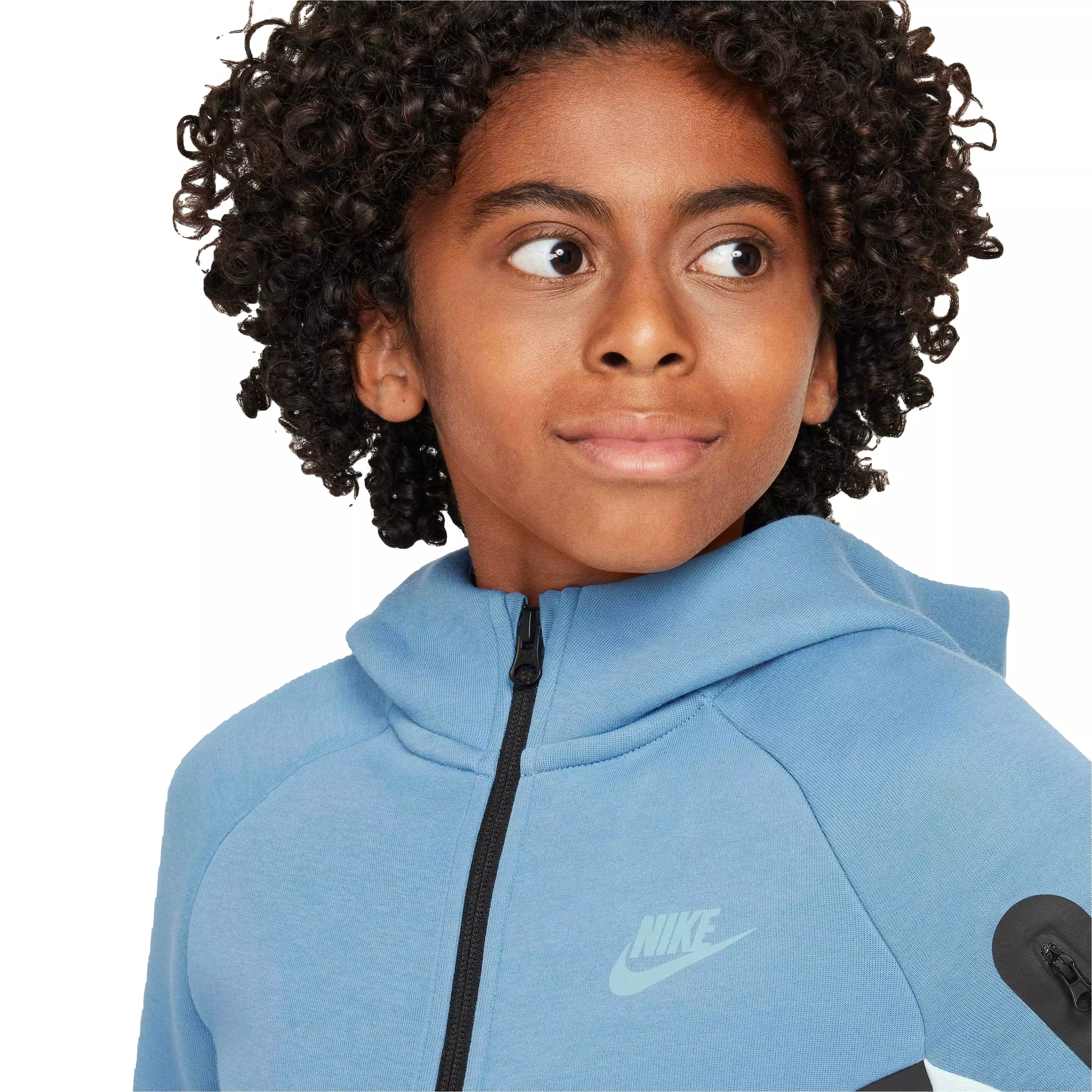Nike Big Kids' Sportswear Tech Fleece Full-Zip Jacket - BLUE