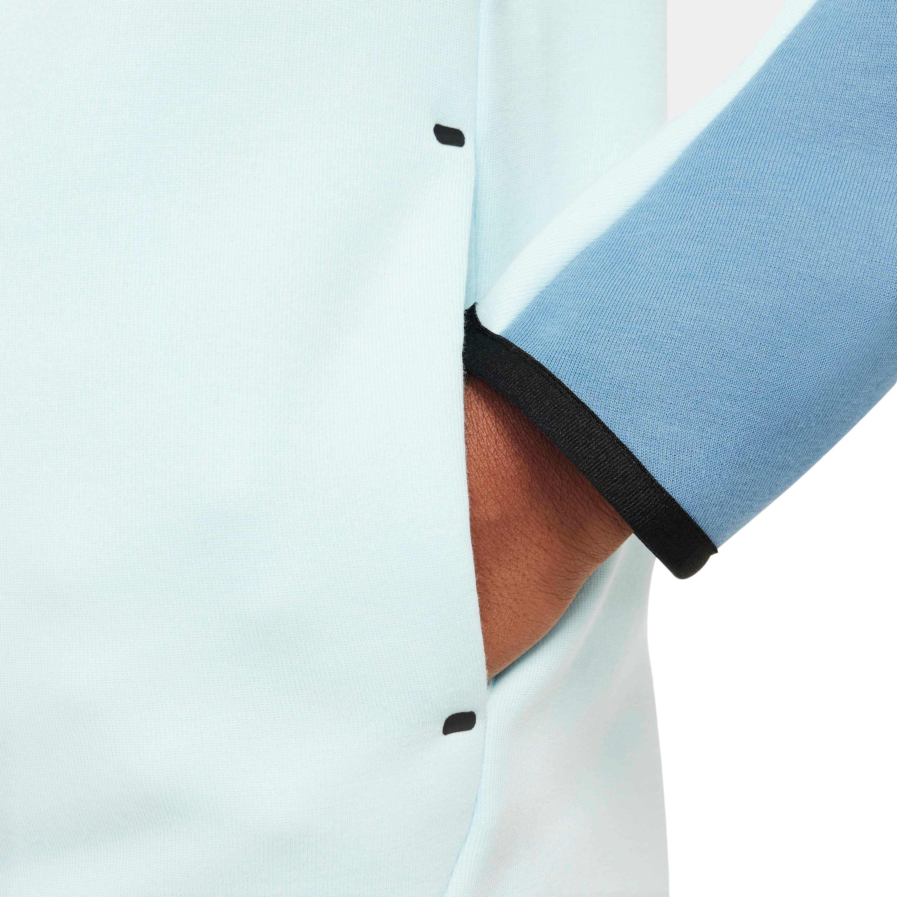 Nike Big Kids' Sportswear Tech Fleece Full-Zip Jacket - BLUE Thumbnail View 5