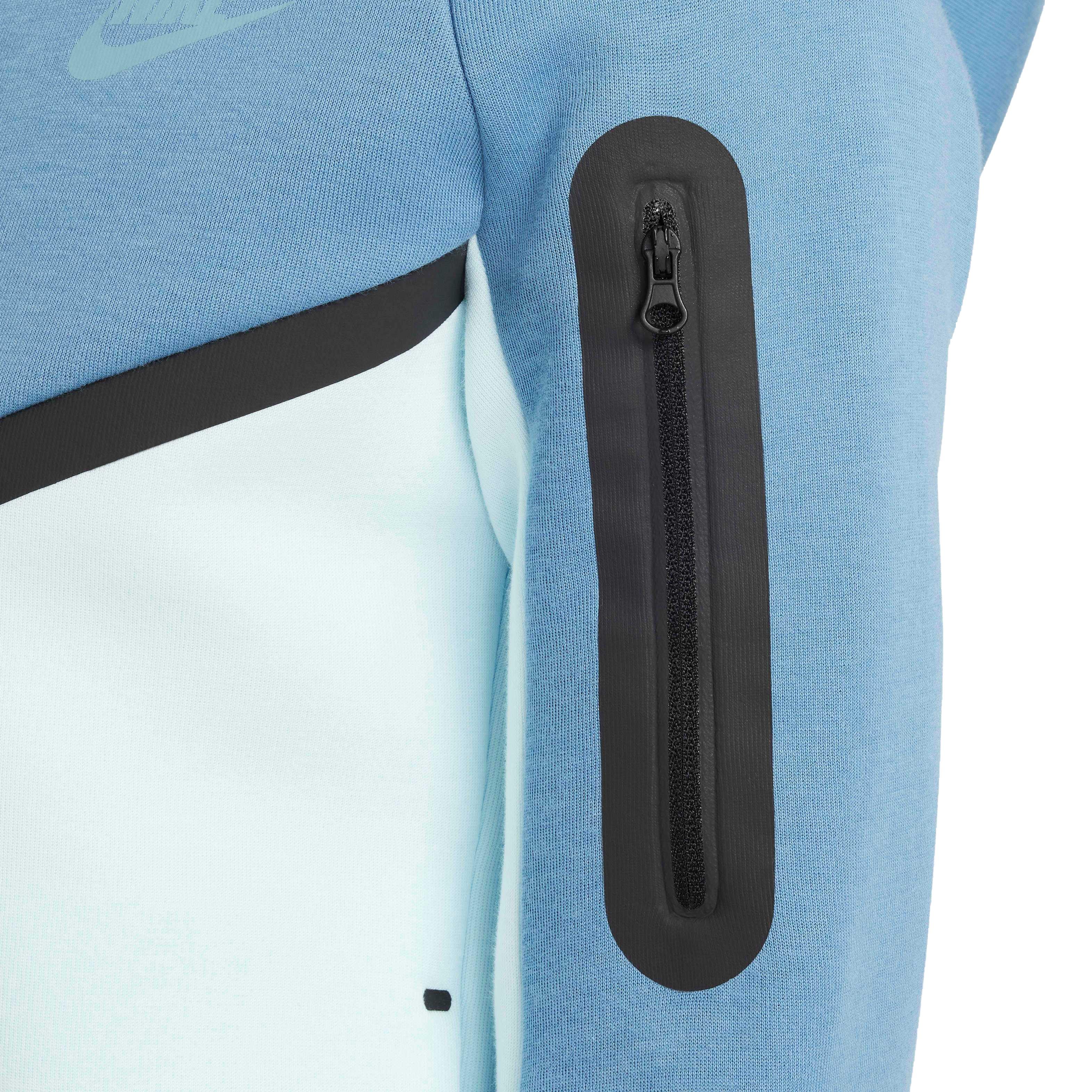 Nike Big Kids' Sportswear Tech Fleece Full-Zip Jacket - BLUE Thumbnail View 6