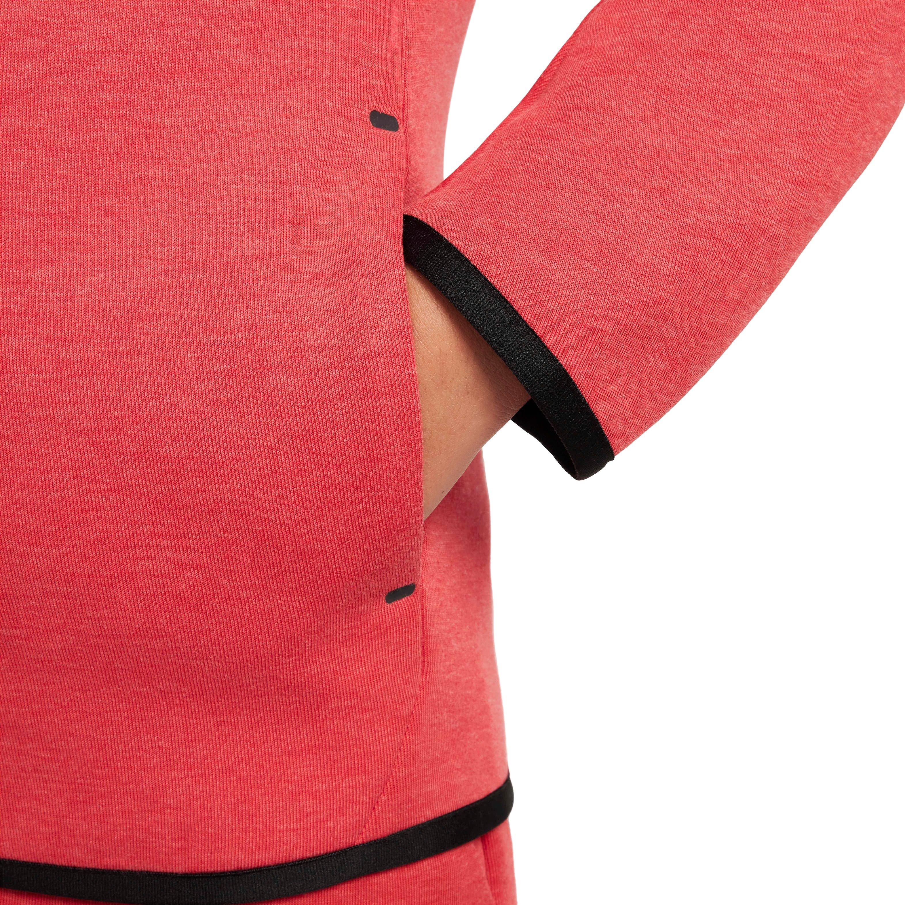 Nike Big Kids' Sportswear Tech Fleece Full-Zip Jacket - RED/BLACK Thumbnail View 5