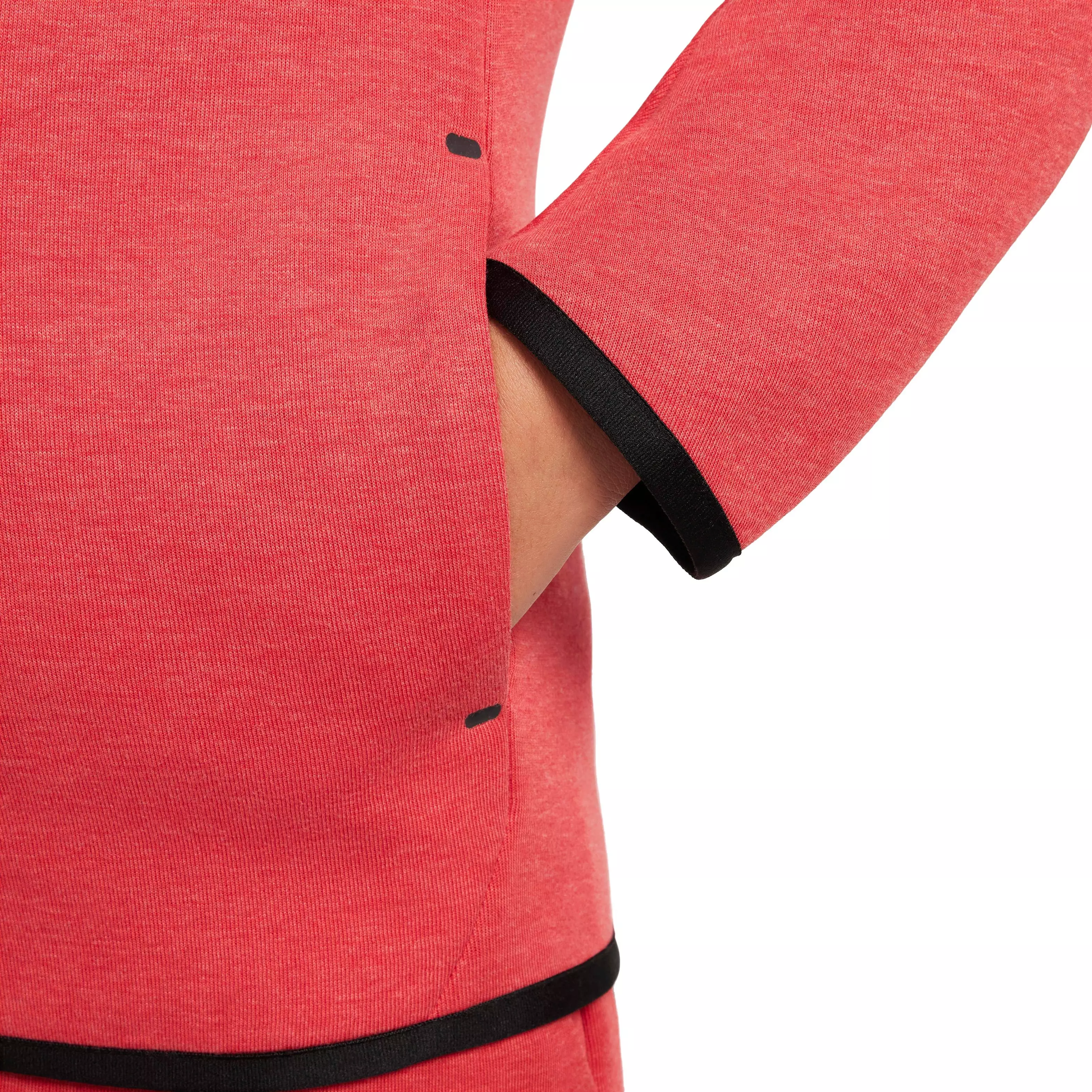 Nike Big Kids' Sportswear Tech Fleece Full-Zip Jacket - RED/BLACK