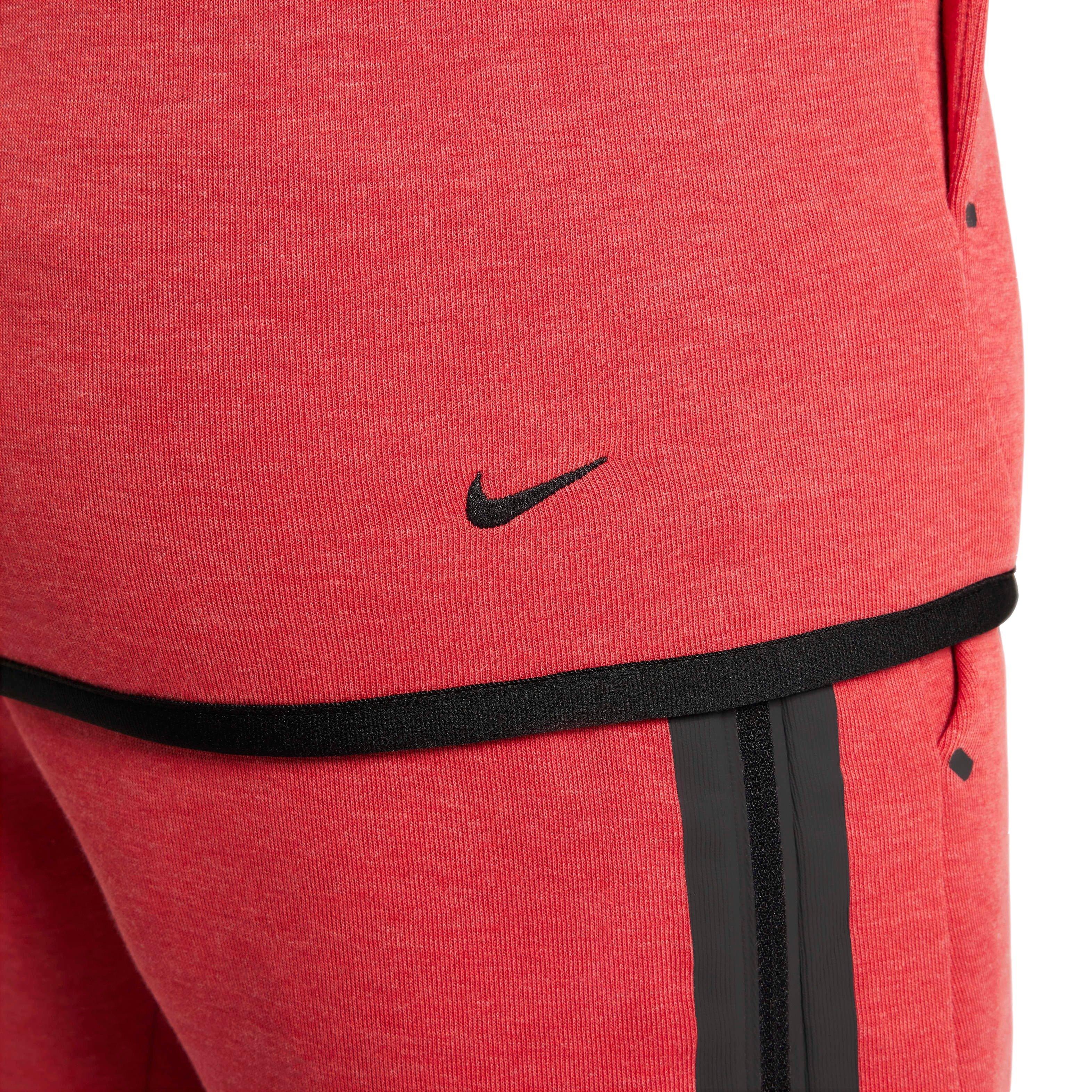 Nike Big Kids' Sportswear Tech Fleece Full-Zip Jacket - RED/BLACK Thumbnail View 6