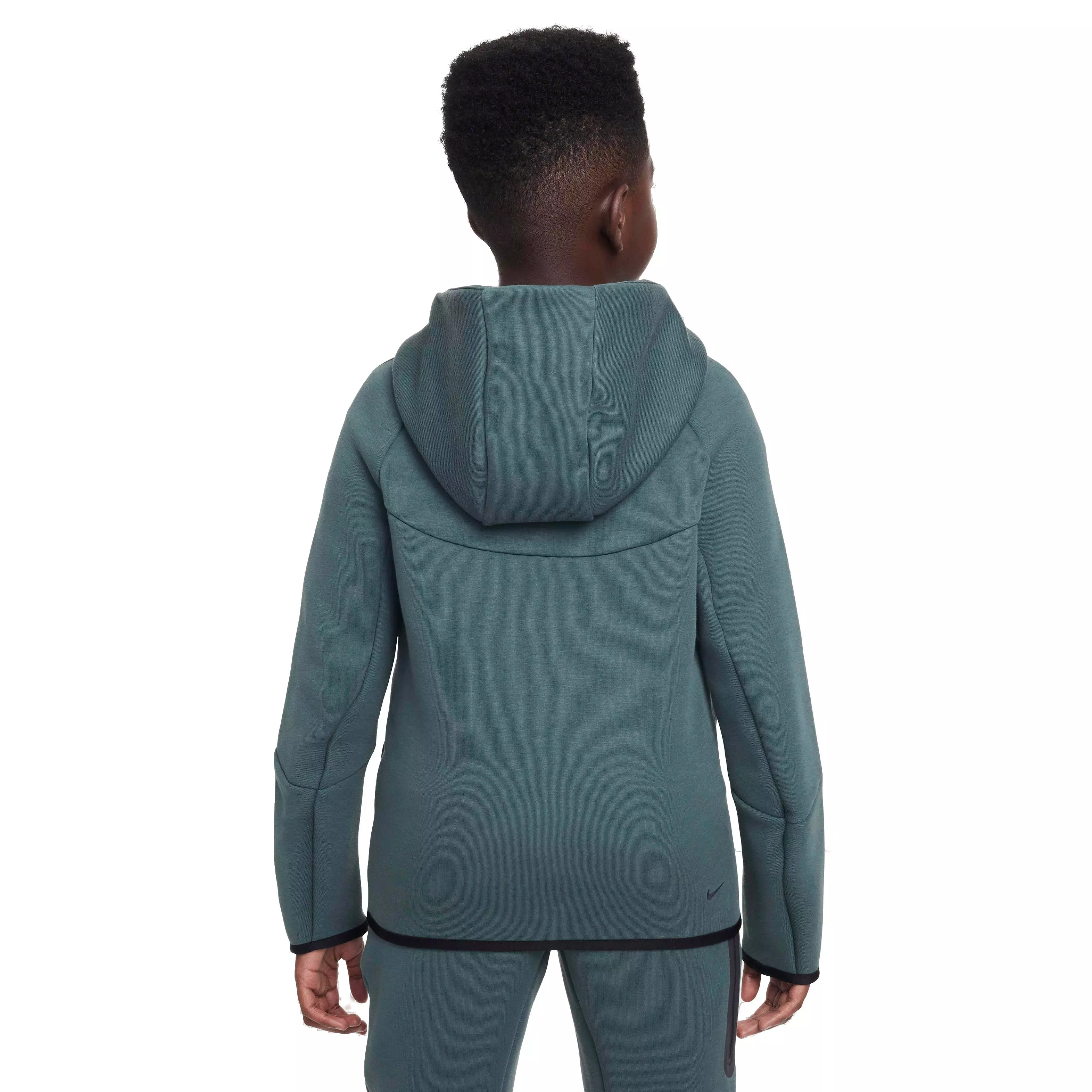 Nike Big Kids' Sportswear Tech Fleece Full-Zip Jacket - GREEN