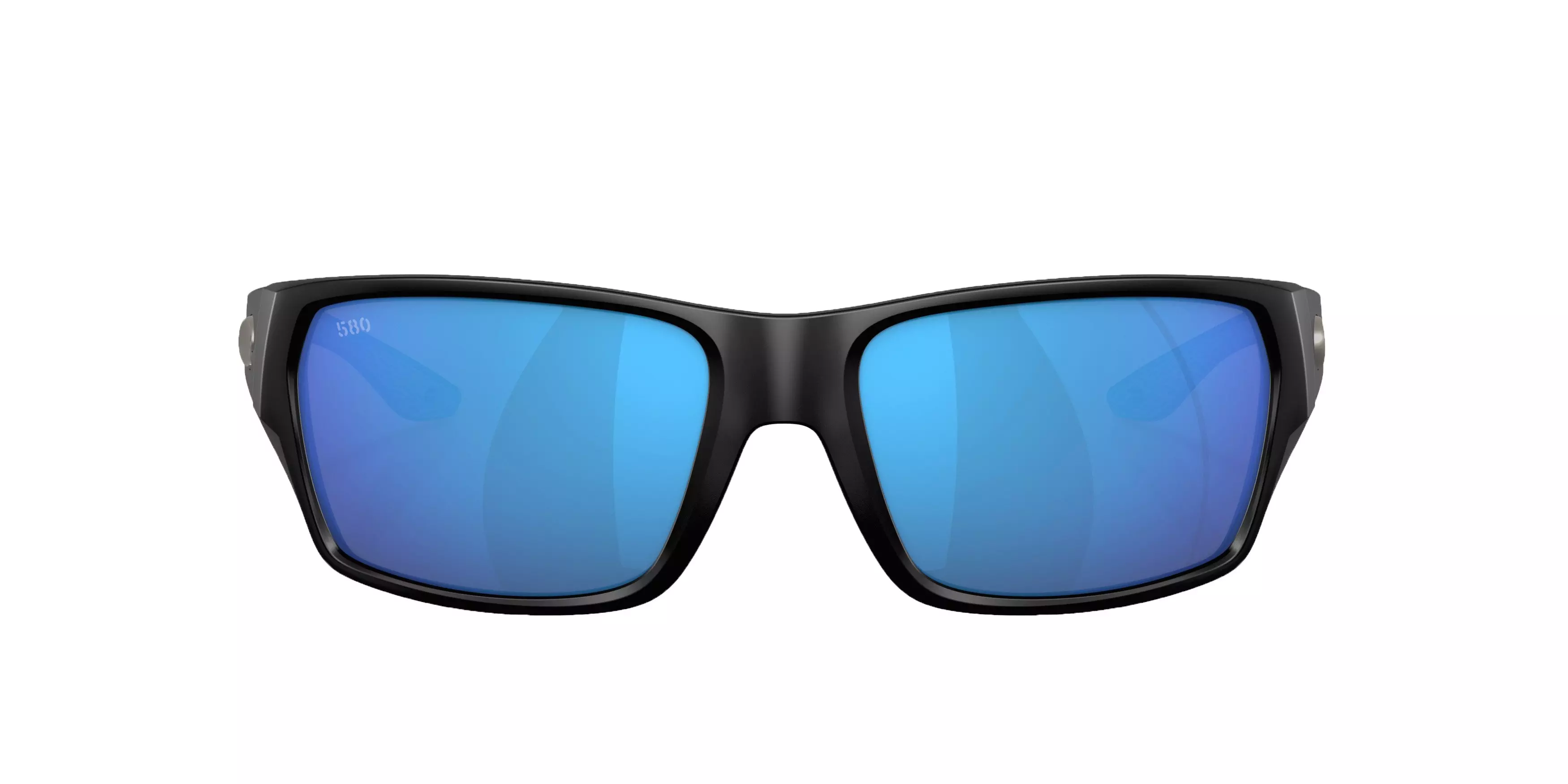 Costa Del Mar Tailfin S Blue Mirror Polarized Sunglasses - Matte Black - BLACK