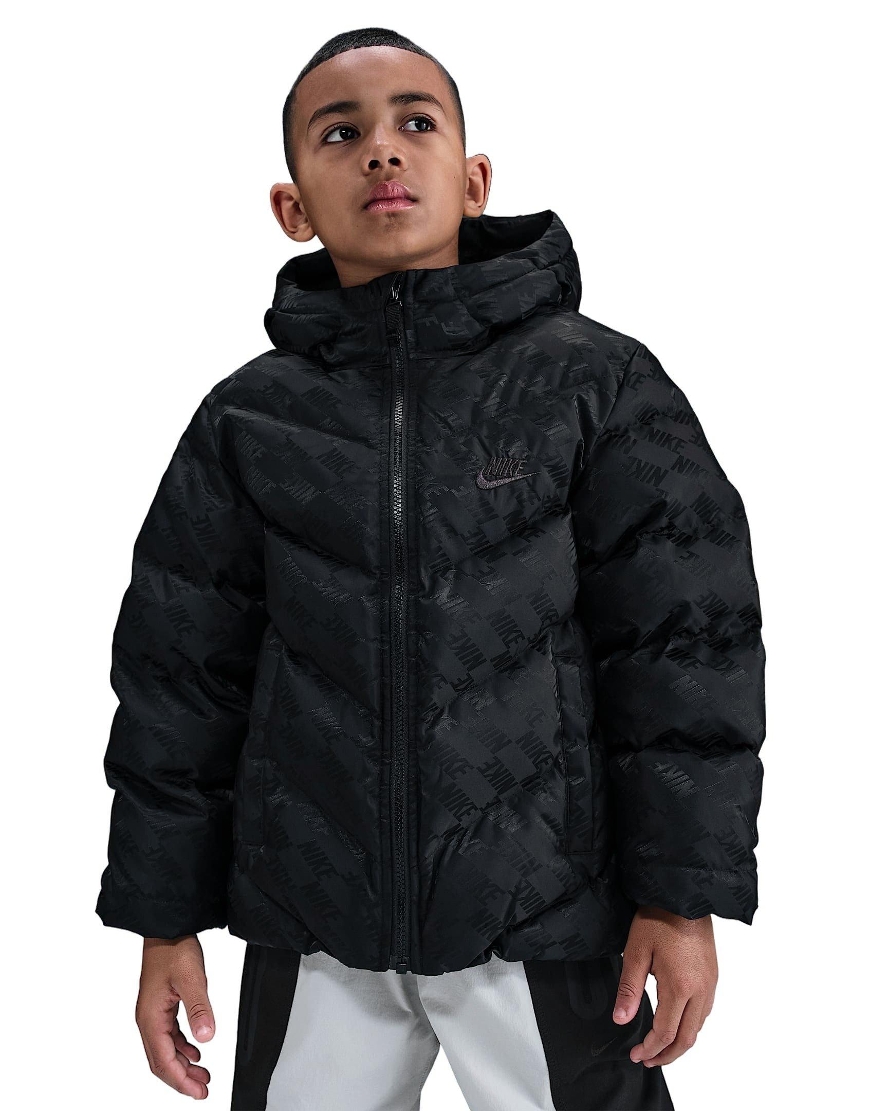Nike Sportswear All Day Play Loose-Fit Therma-FIT Big Kids' Black Puffer Jacket