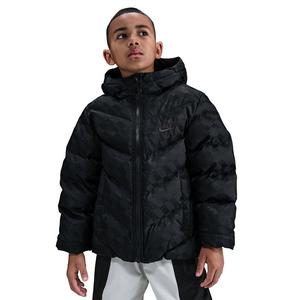 Nike Big Kids' Sportswear All Day Play Loose-Fit Therma-FIT Puffer Jacket - Black