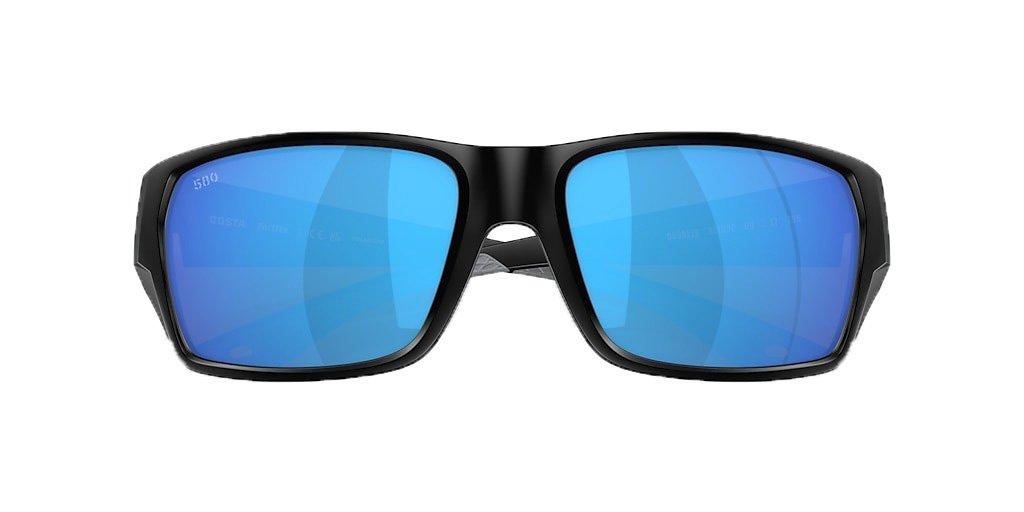 Costa Del Mar Tailfin M Blue Mirror Polarized Sunglasses - Matte Black - BLACK Thumbnail View 5