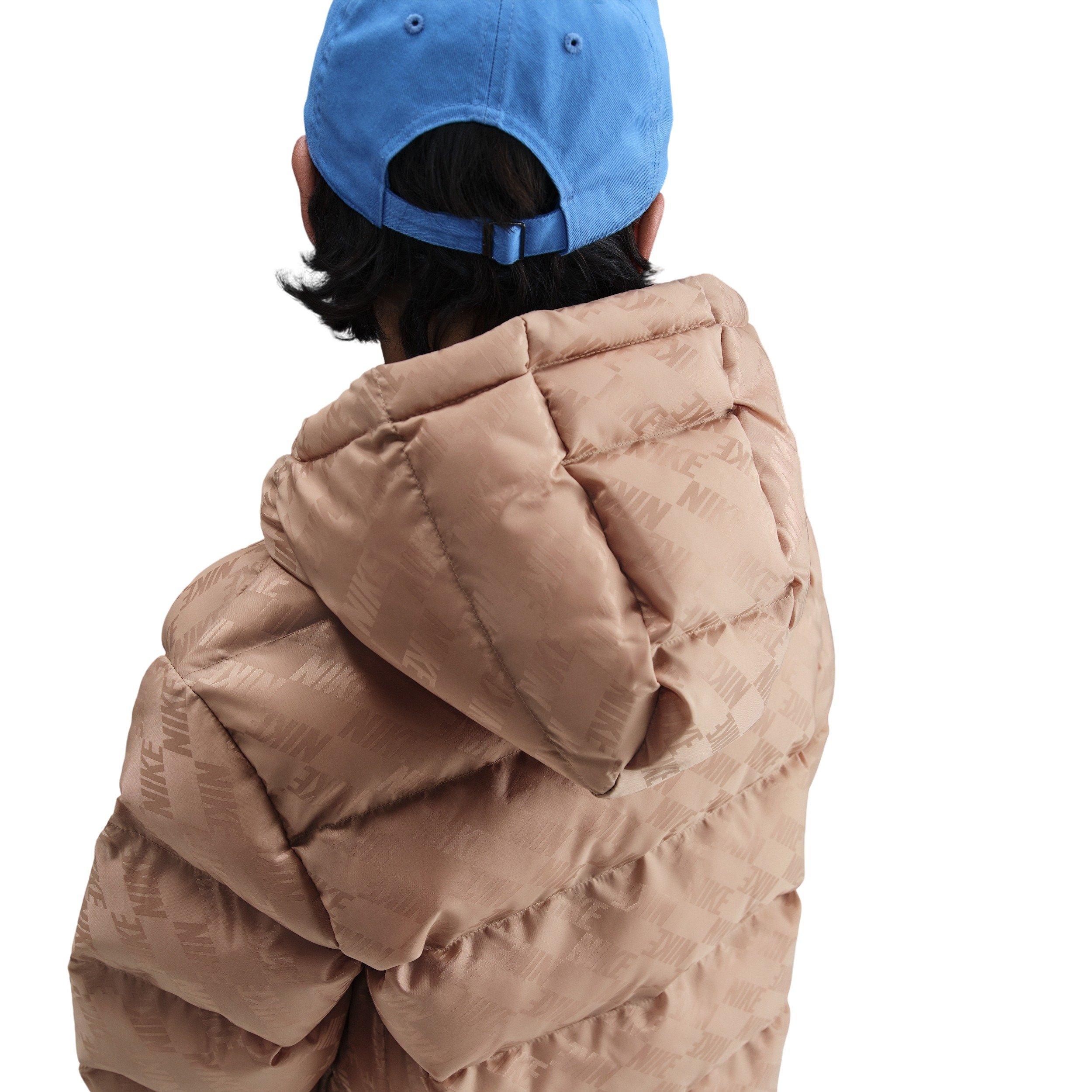 Nike Sportswear All Day Play Loose-Fit Therma-FIT Big Kids' Brown Puffer Jacket