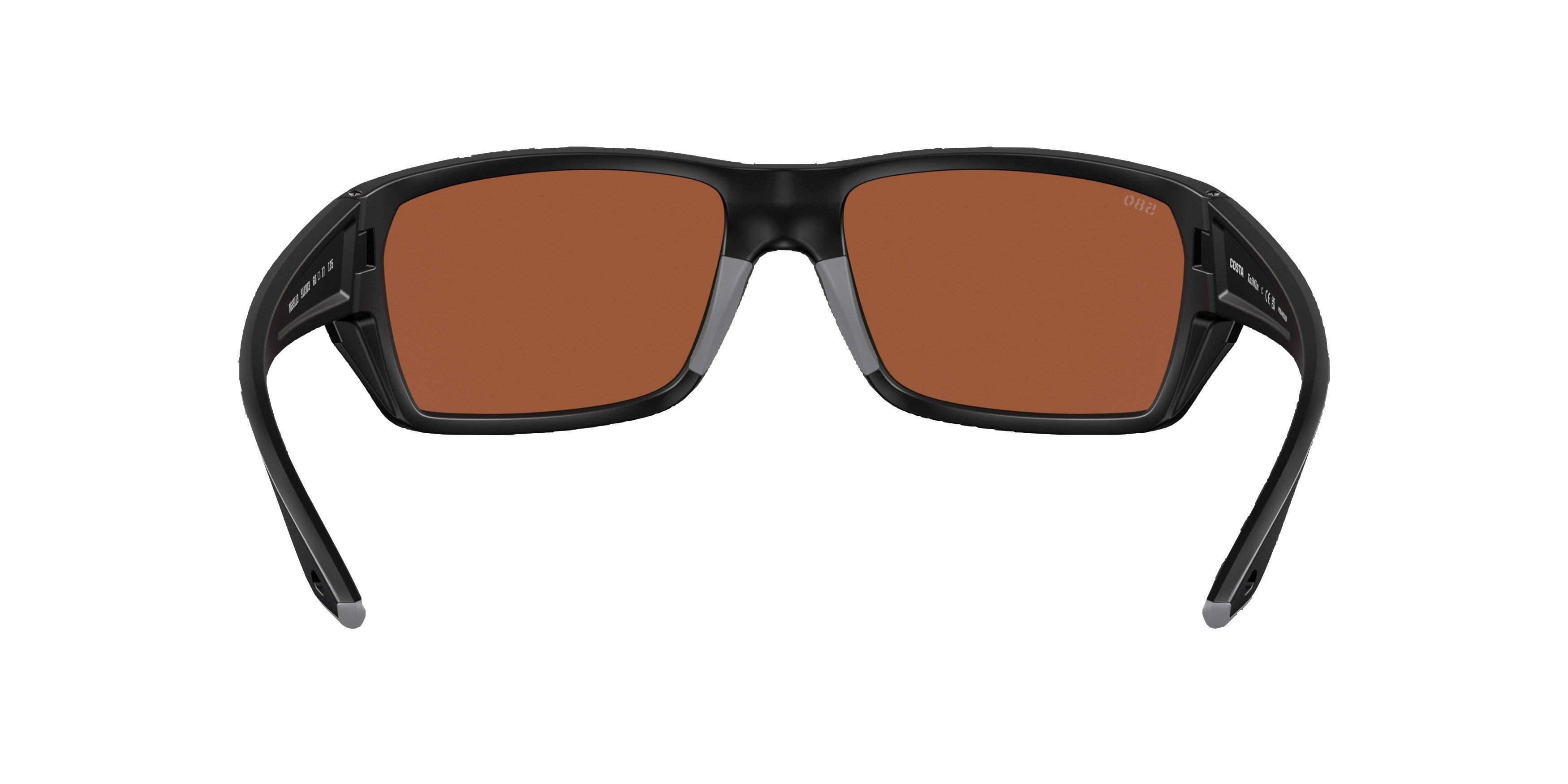 Costa Del Mar Tailfin S Green Mirror Polarized Sunglasses - Matte Black - BLACK Thumbnail View 3
