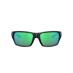 Costa Del Mar Tailfin M Green Mirror Polarized Sunglasses - Matte Black